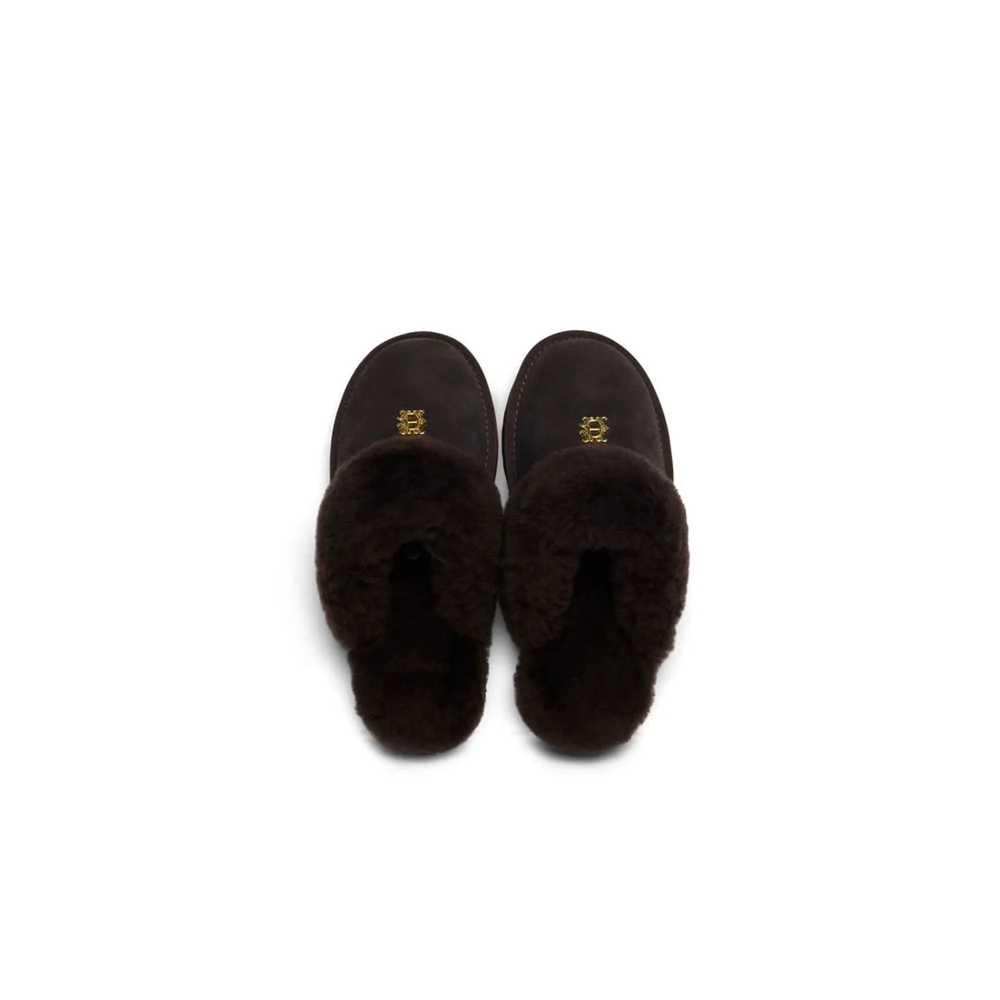 Product image 5 of 5 of Holland Cooper Women's Classic Shearling Slippers - Chocolate
