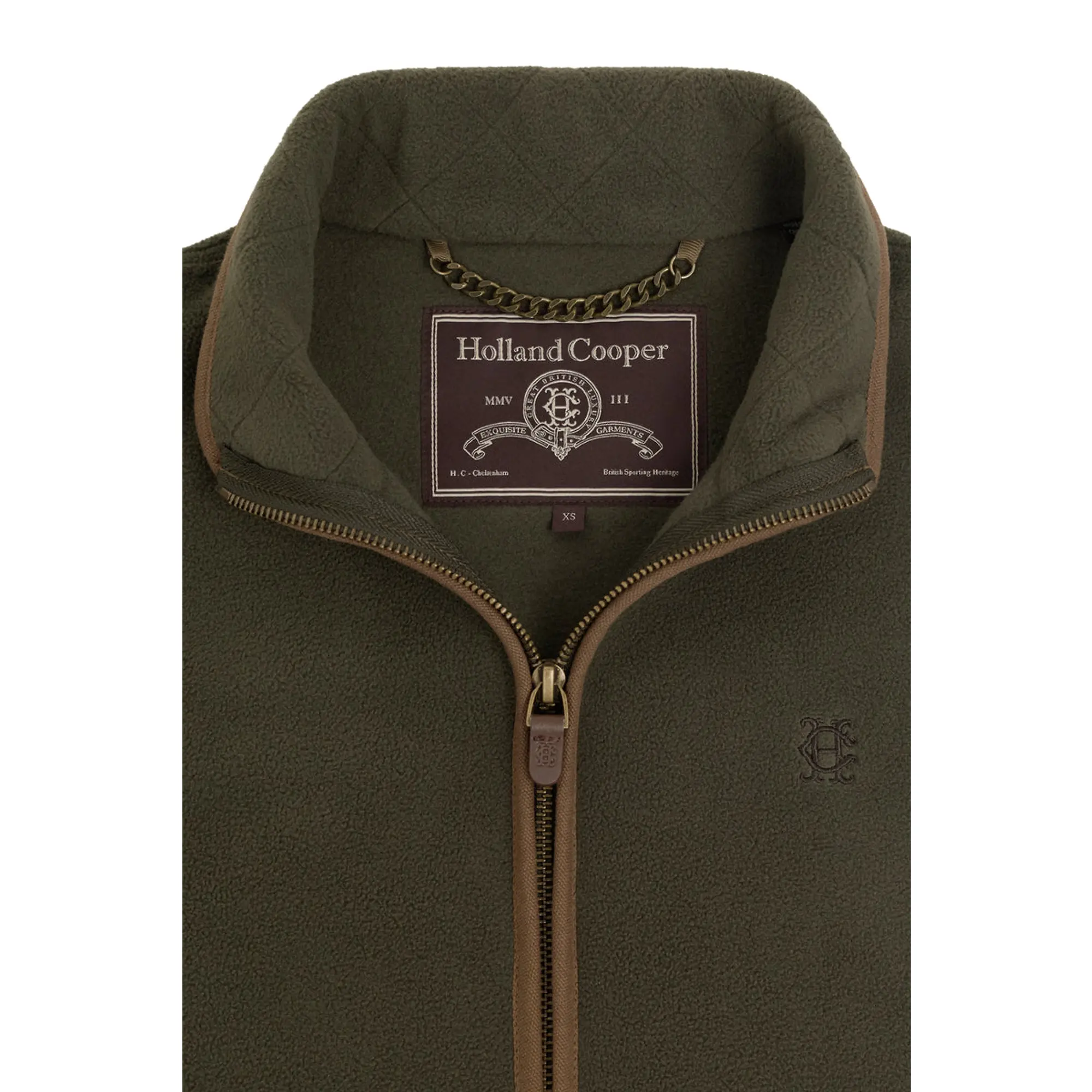 Product image 6 of 7 of Holland Cooper Women's Country Fleece Gilet - Khaki Canvas