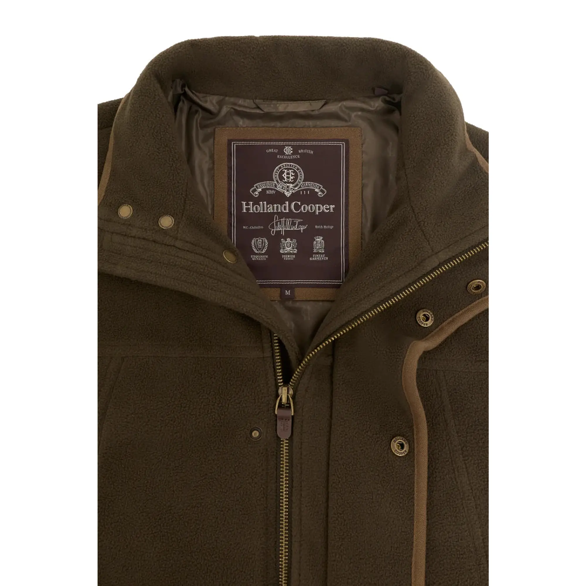 Product image 8 of 9 of Holland Cooper Men's Fleece Field Jacket - Khaki