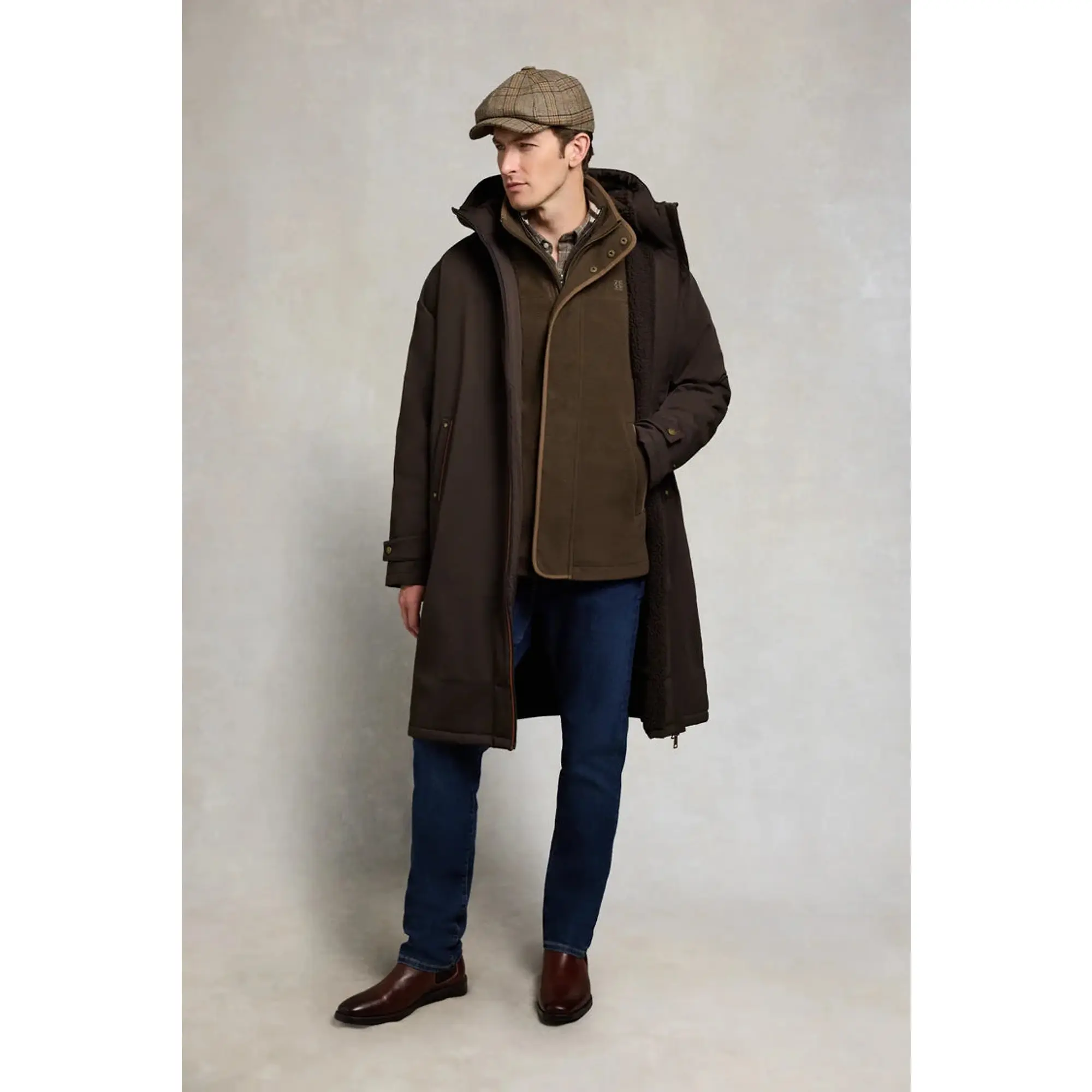 Product image 5 of 9 of Holland Cooper Men's Fleece Field Jacket - Khaki