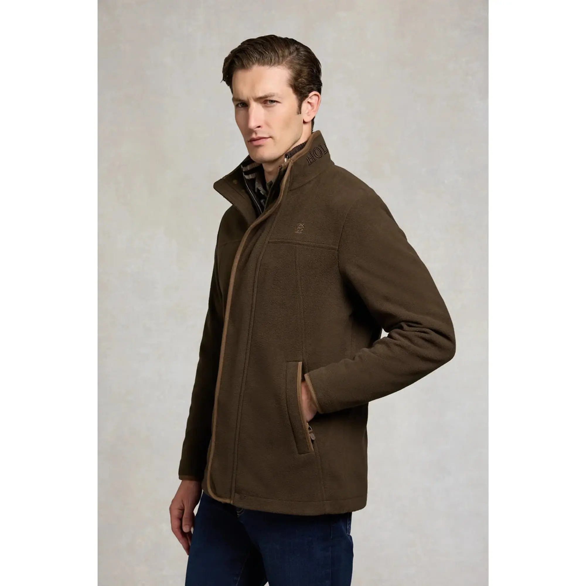 Product image 4 of 9 of Holland Cooper Men's Fleece Field Jacket - Khaki