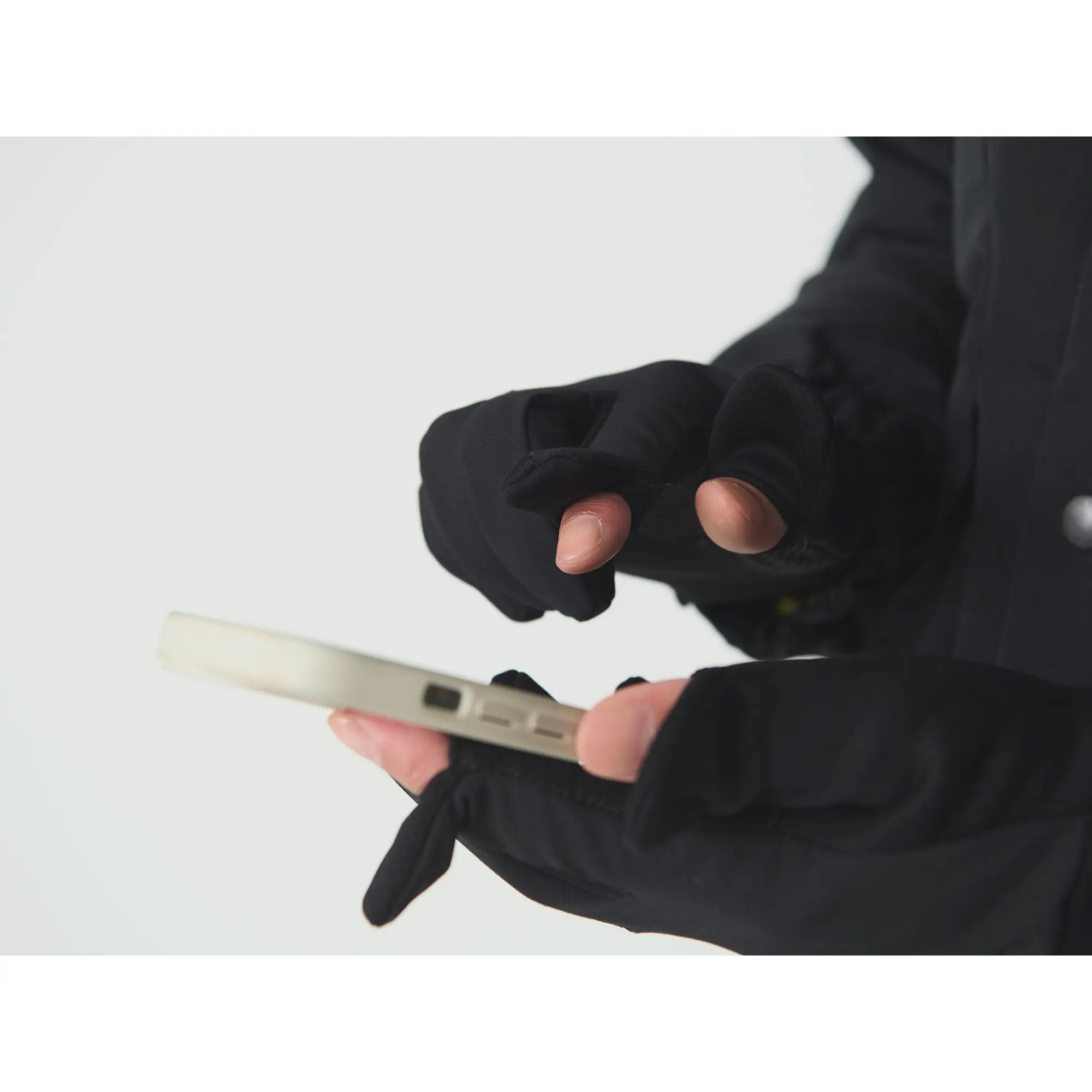 Product image 8 of 11 of Snow Peak Polartec Power Stretch Gloves - Black