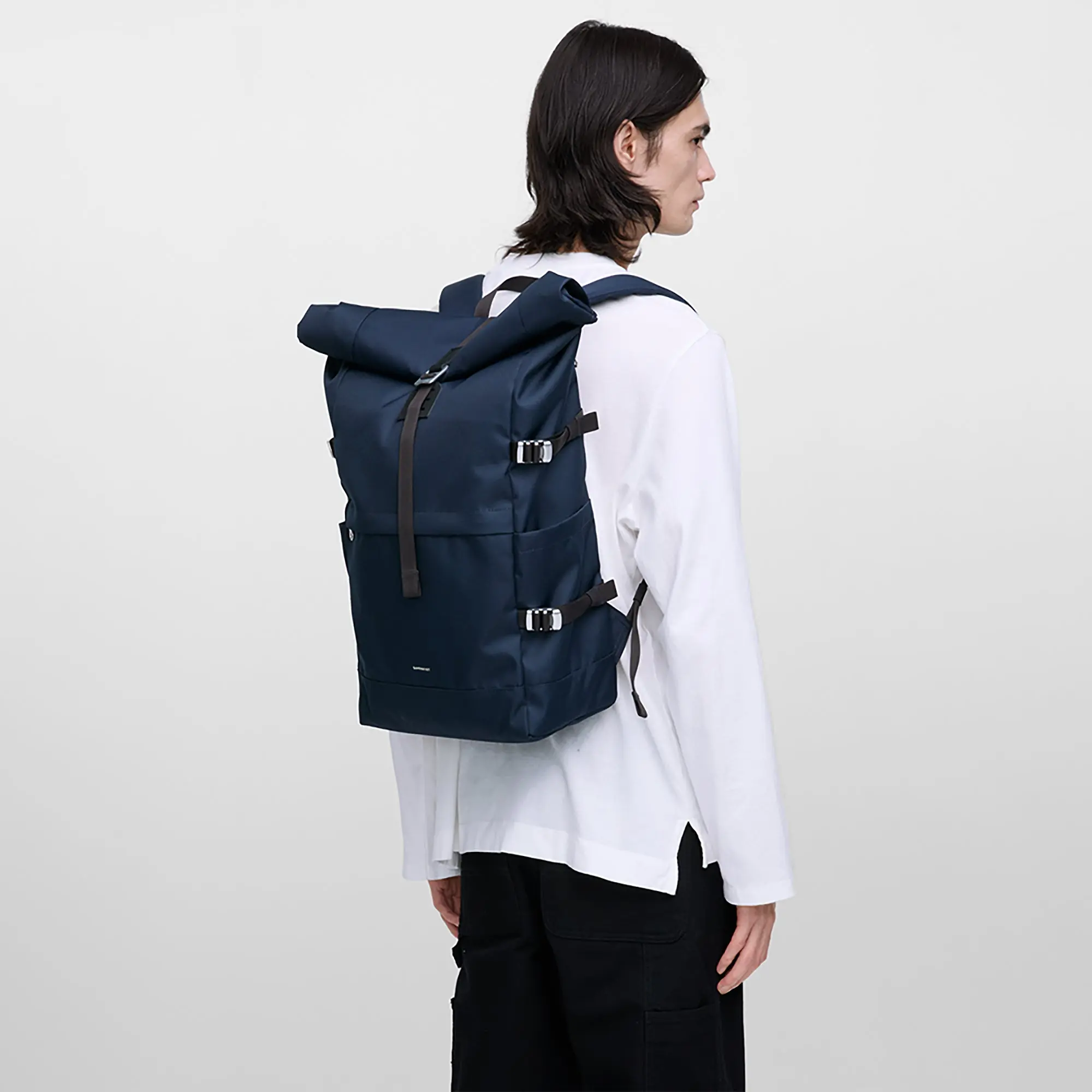 Product image 2 of 10 of Sandqvist Icon Rolltop Backpack L 26L 16" - Navy