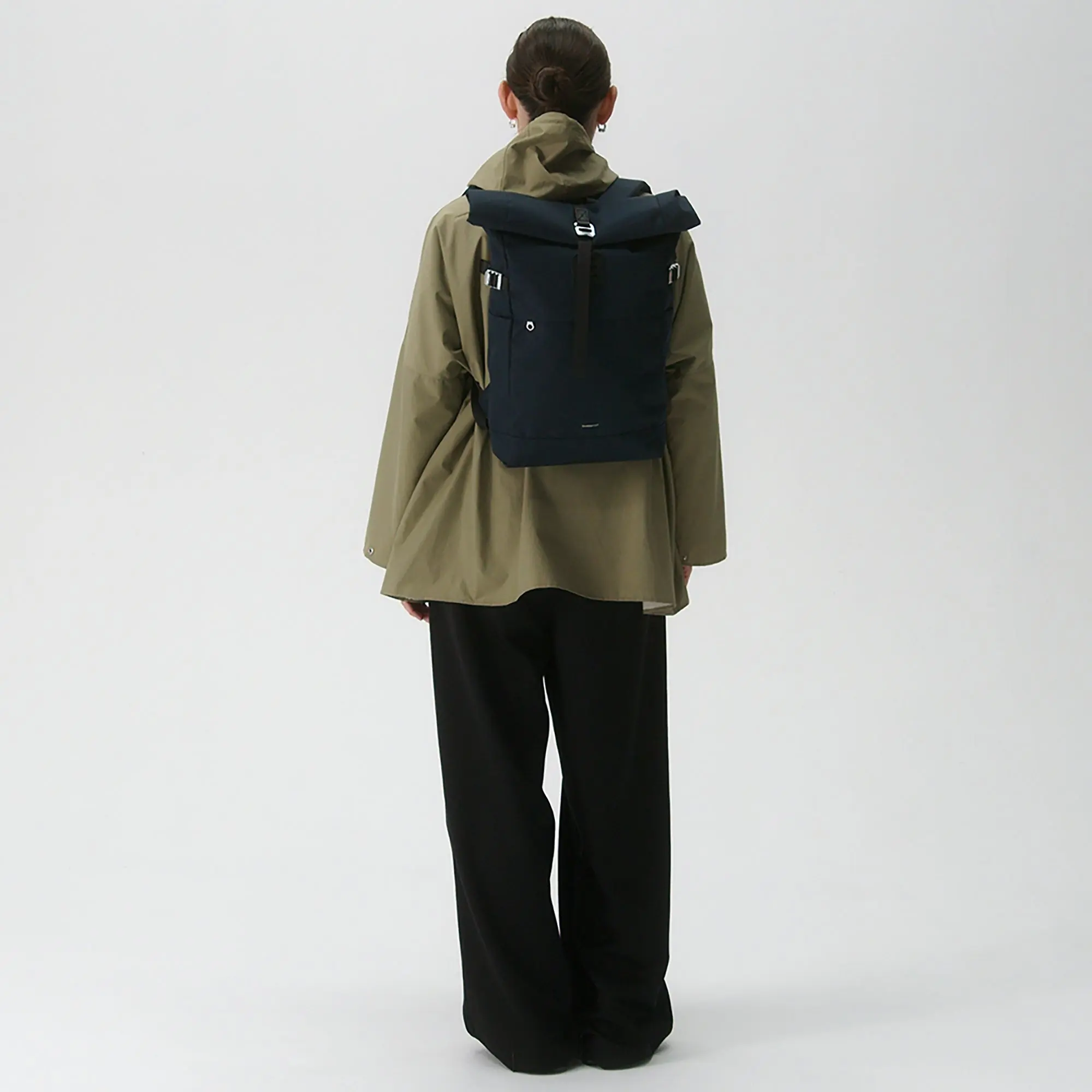 Product image 10 of 10 of Sandqvist Icon Rolltop Backpack M 23L 14" - Navy/Black