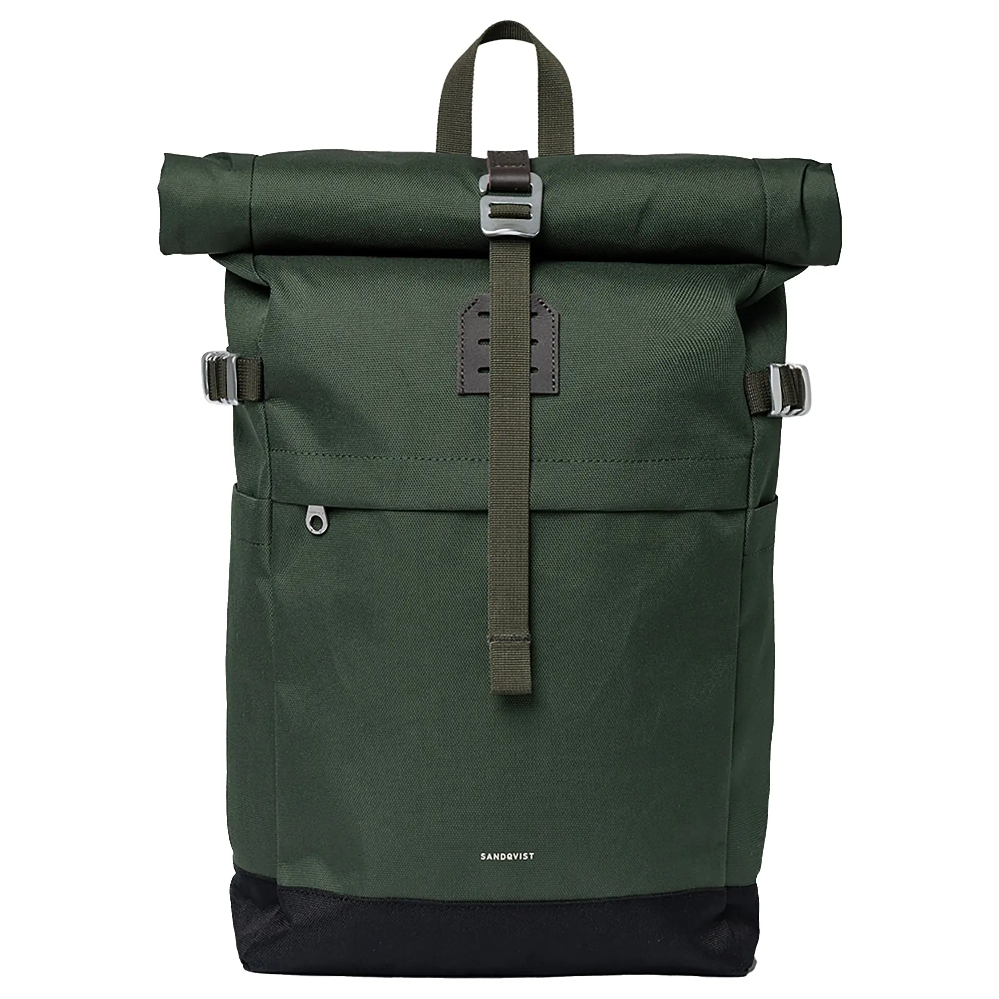 Product image 1 of 12 of Sandqvist Icon Rolltop Backpack M 23L 14" - Dawn Green/Dark Brown