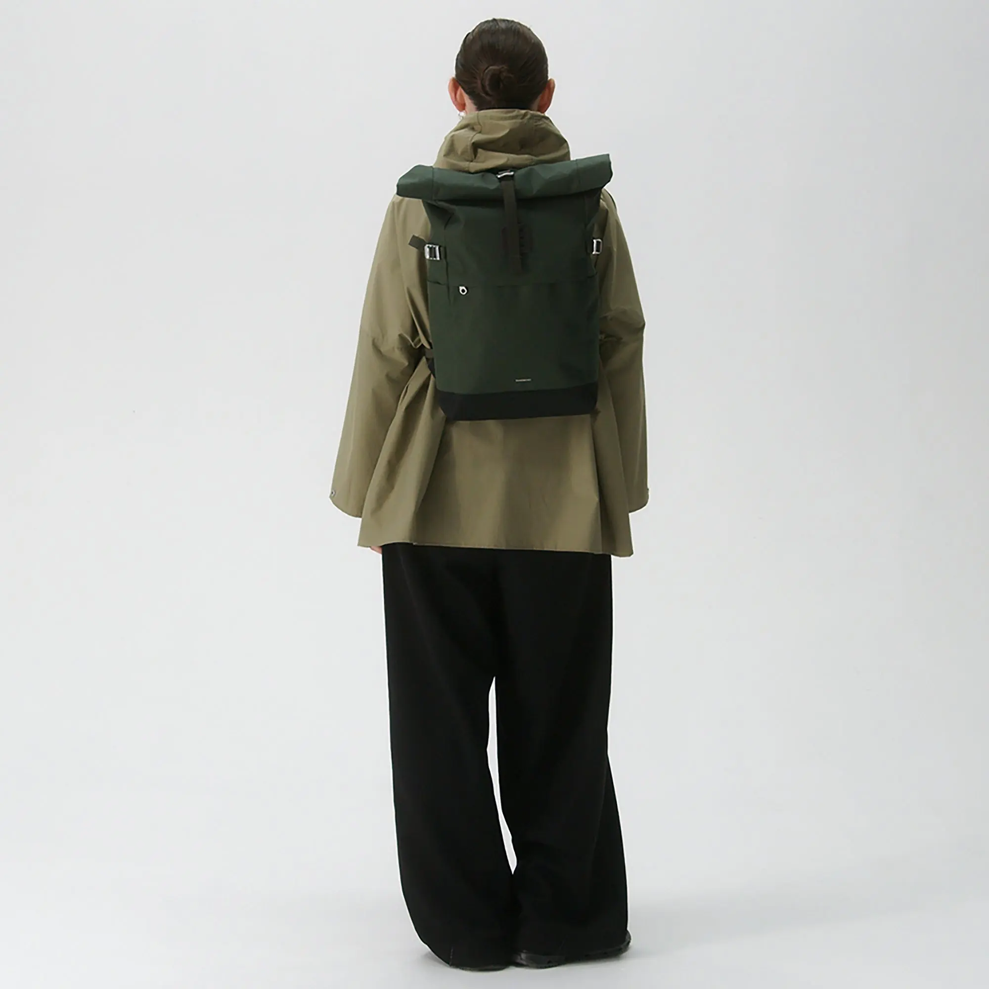 Product image 11 of 12 of Sandqvist Icon Rolltop Backpack M 23L 14" - Dawn Green/Dark Brown
