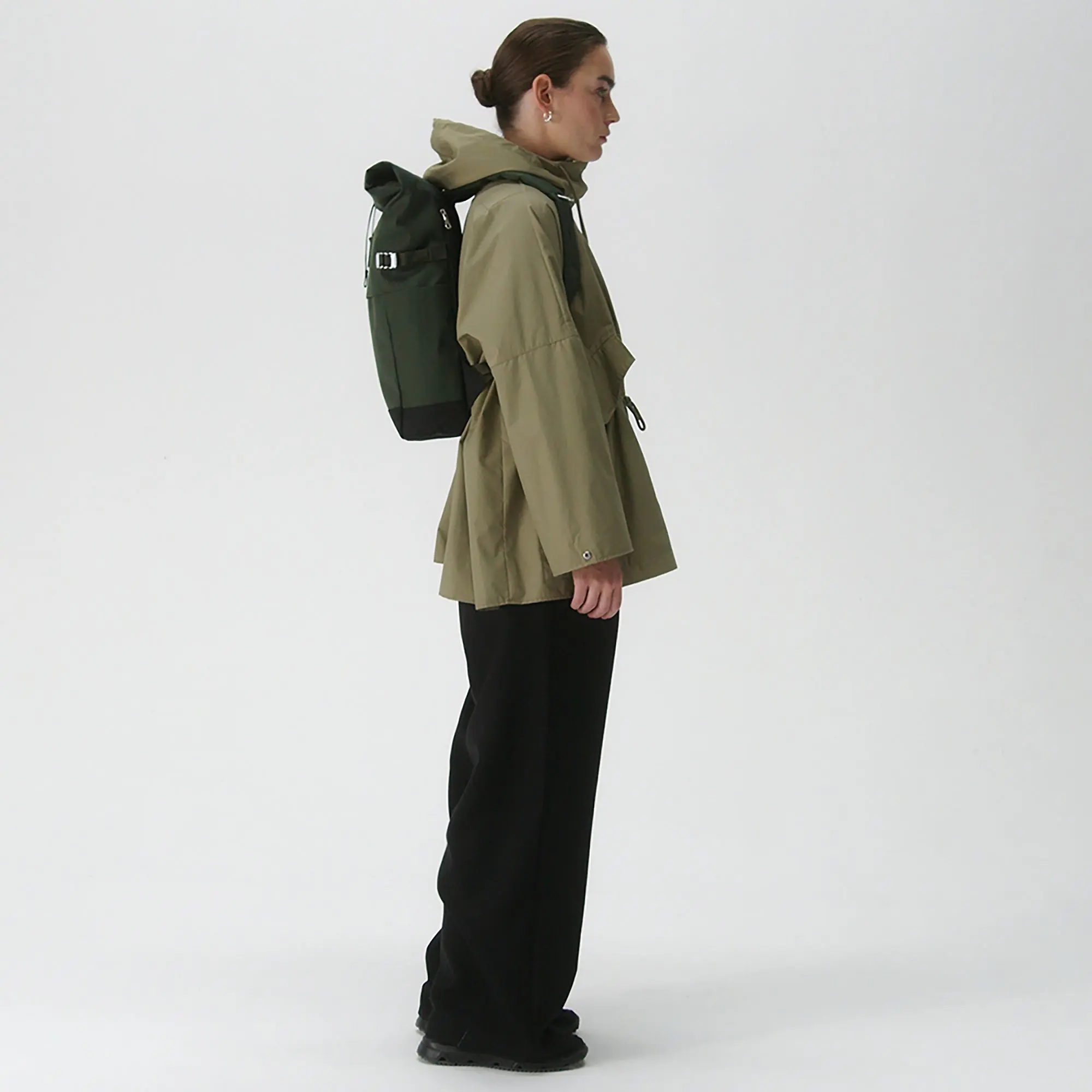 Product image 12 of 12 of Sandqvist Icon Rolltop Backpack M 23L 14" - Dawn Green/Dark Brown