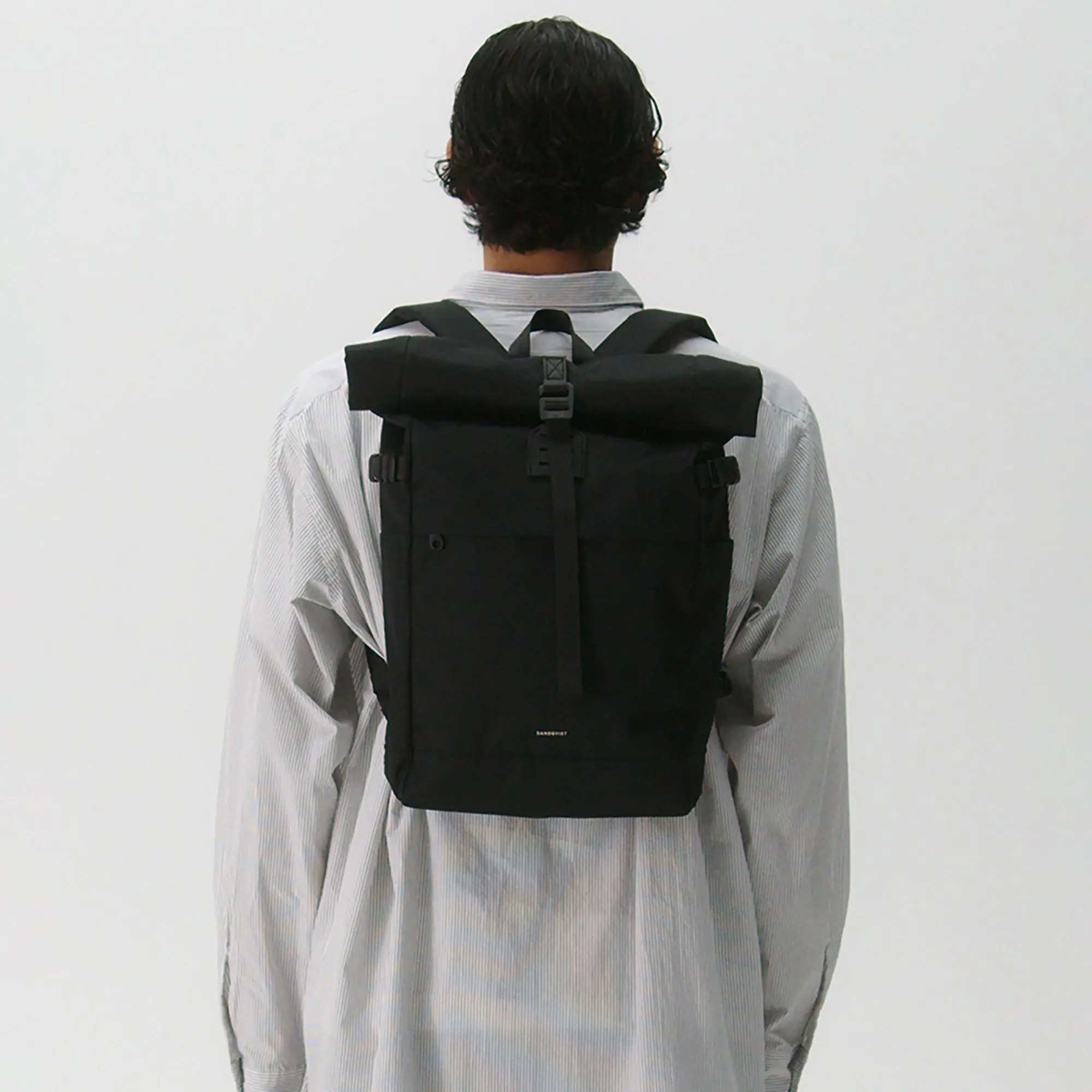 Product image 2 of 11 of Sandqvist Icon Rolltop Backpack M 23L 14" - Black