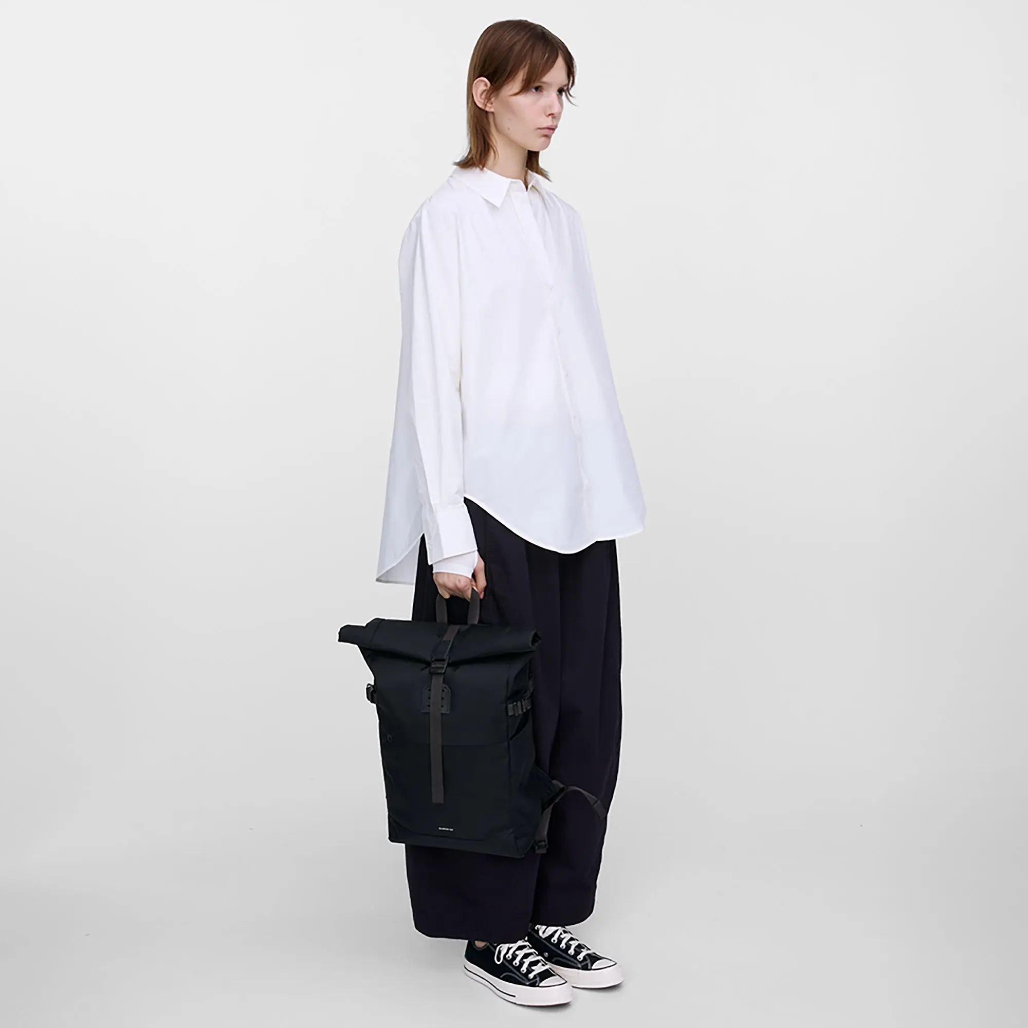 Product image 11 of 11 of Sandqvist Icon Rolltop Backpack M 23L 14" - Black
