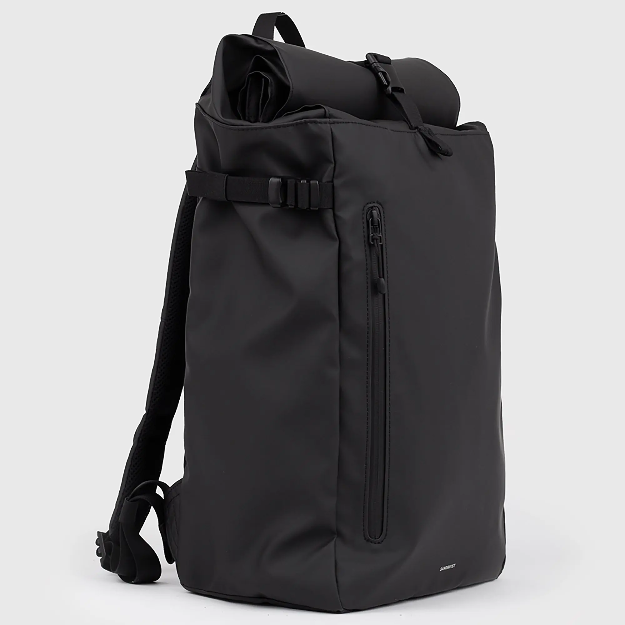 Product image 4 of 12 of Sandqvist Stream Slim Rolltop Backpack L 26L 16" - Black