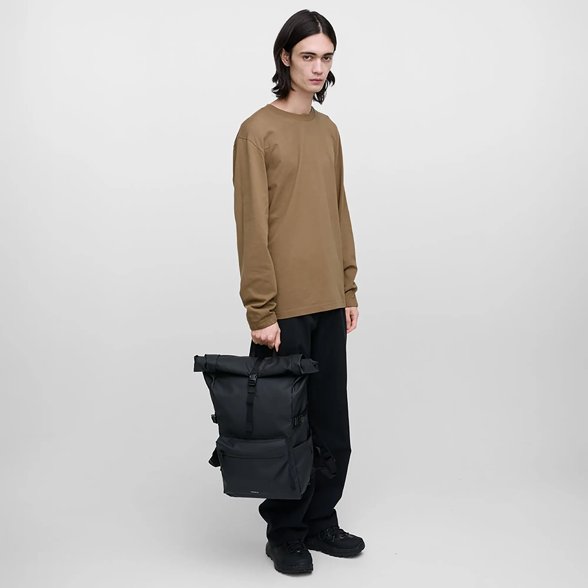 Product image 14 of 16 of Sandqvist Stream Rolltop Backpack L 34L 16" - Black