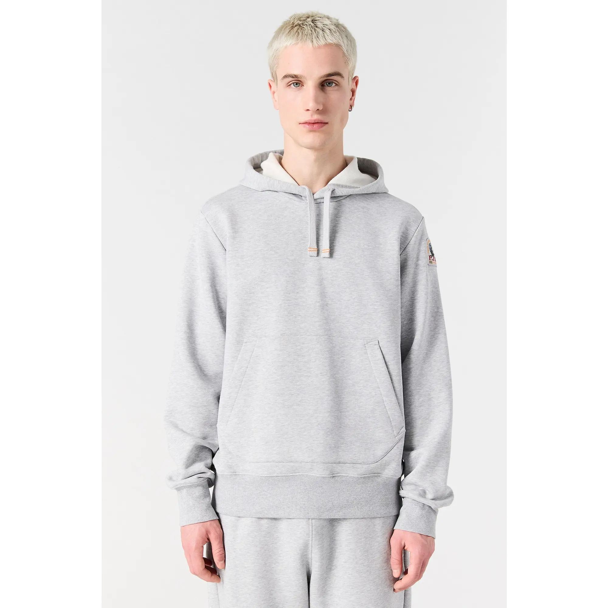 Product image 4 of 6 of Parajumpers Men's Everest Hooded Sweatshirt - Ash Grey Melange
