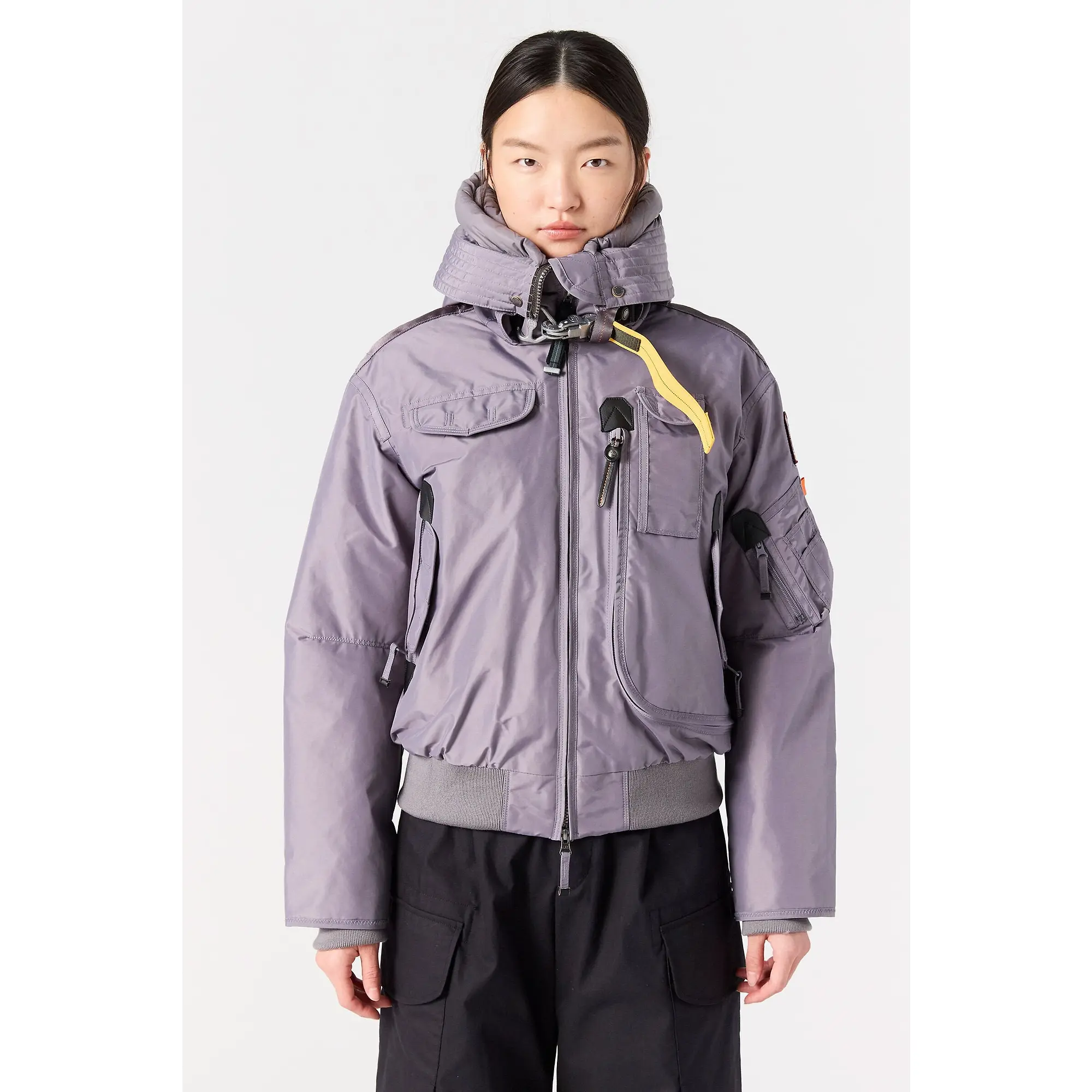 Product image 4 of 7 of Parajumpers Women's Gobi Hooded Down Bomber Jacket - Black