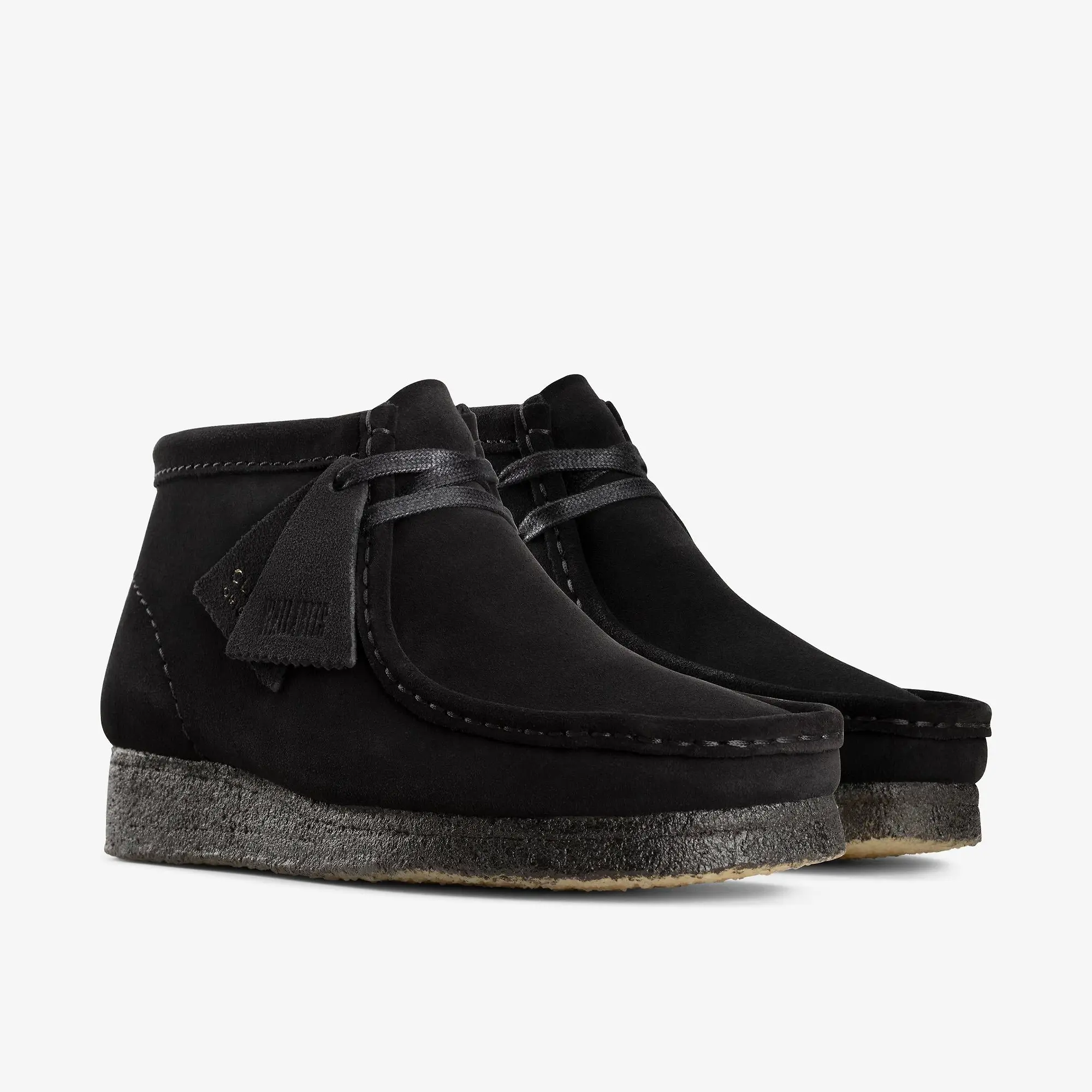 Product image 4 of 6 of Clarks Originals Women's Wallabee Boots - Black Suede