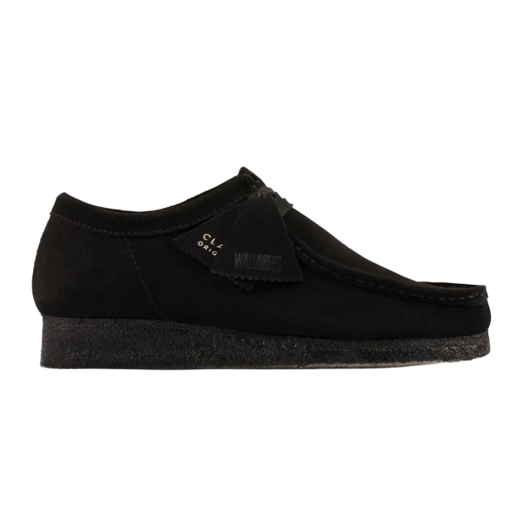 Product image 1 of 7 of Clarks Originals Women's Wallabee Shoes - Black Suede