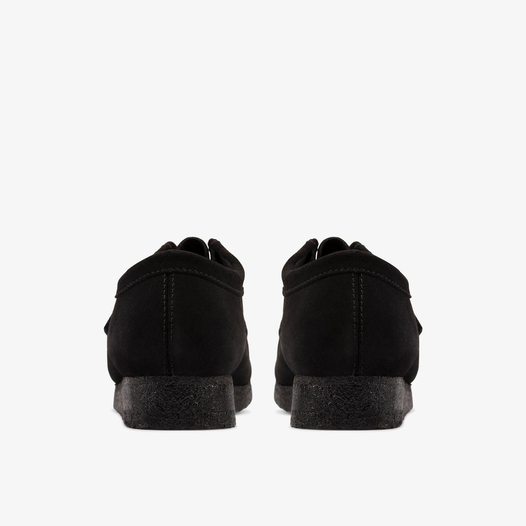 Clarks Originals Women's Wallabee Shoes - Black Suede | British Attire