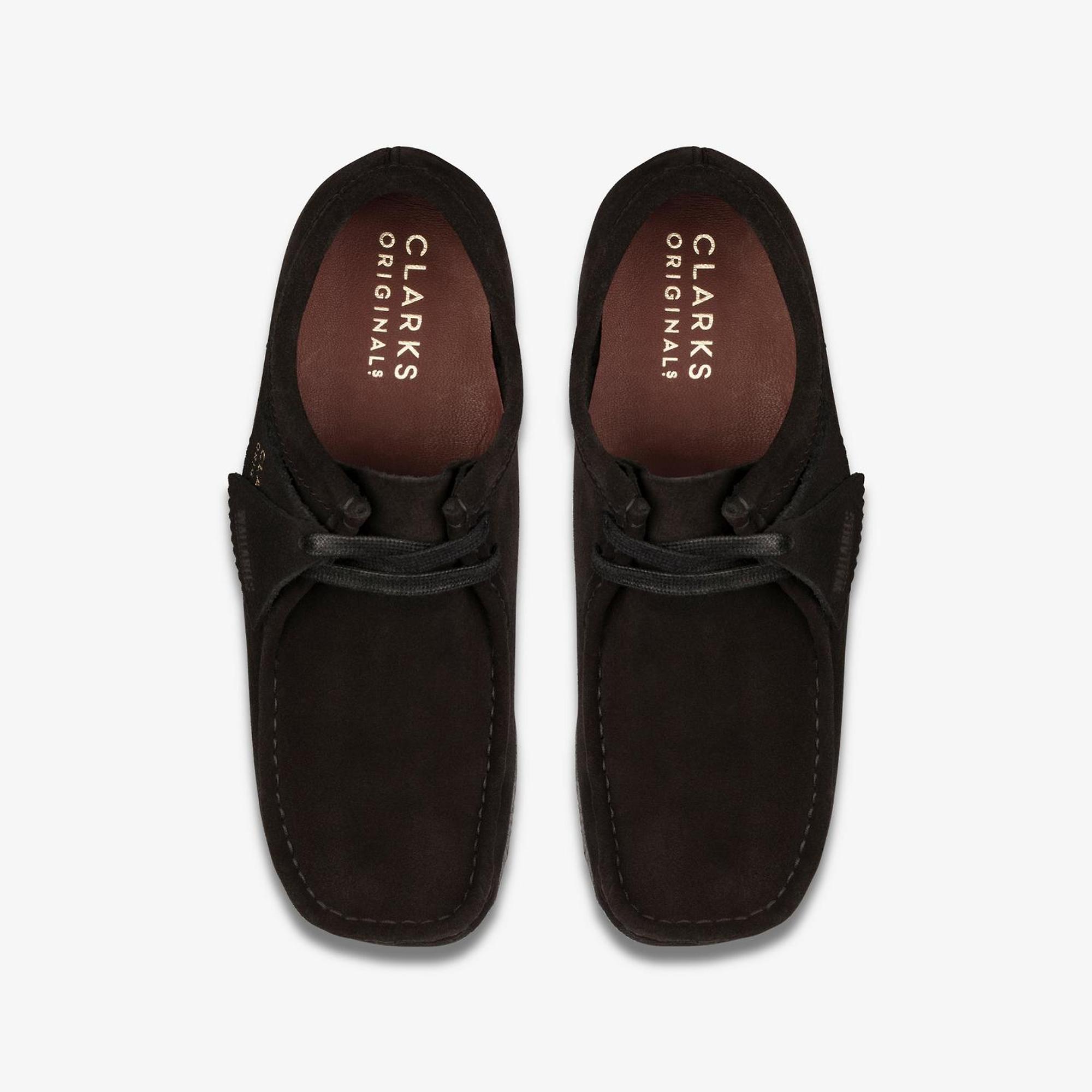 Clarks Wallabee ブラック スエード　UK5 Clarks Originals Women's Wallabee Shoes - Black Suede | British Attire