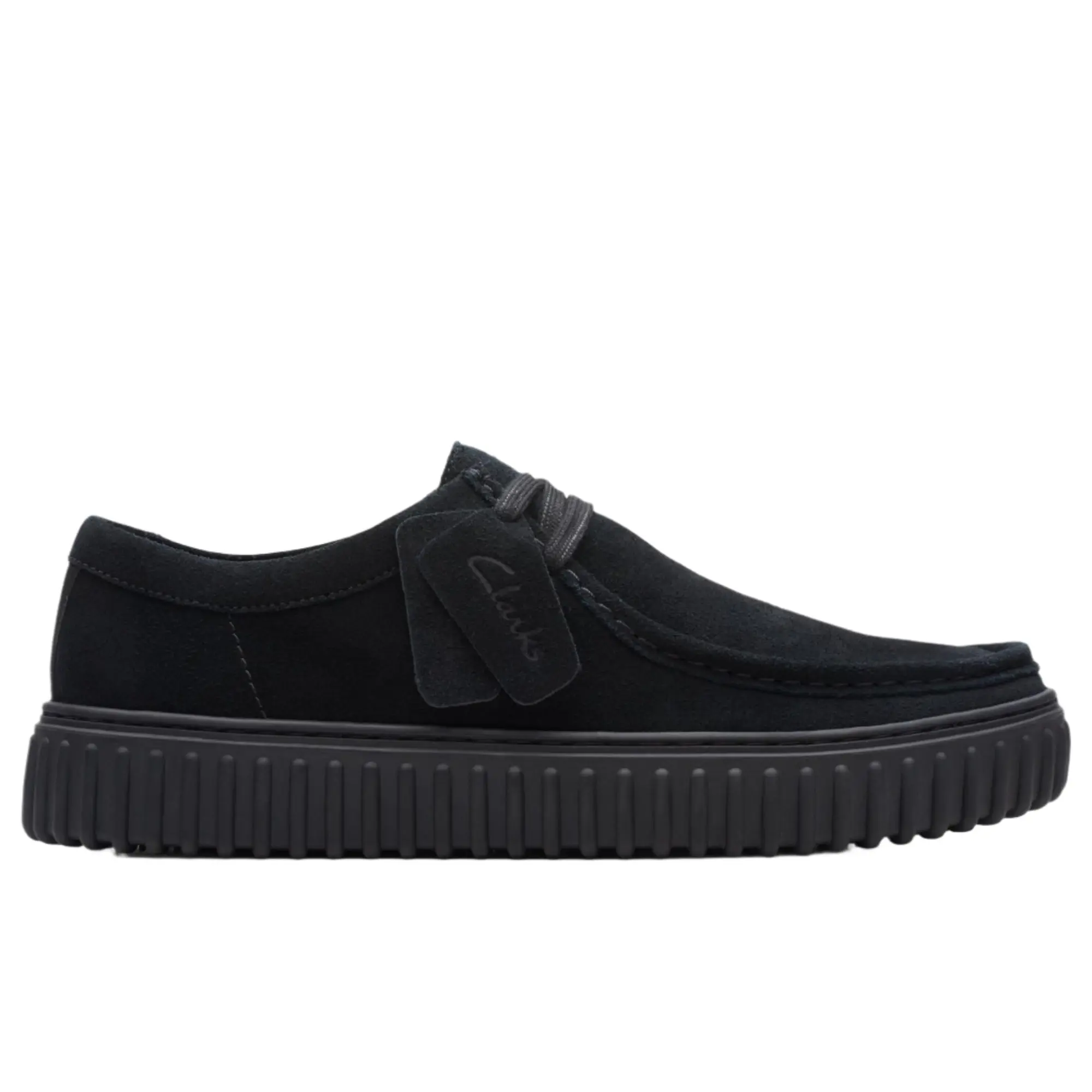 Product image 1 of 7 of Clarks Men's Torhill Lo Shoes - Black Suede
