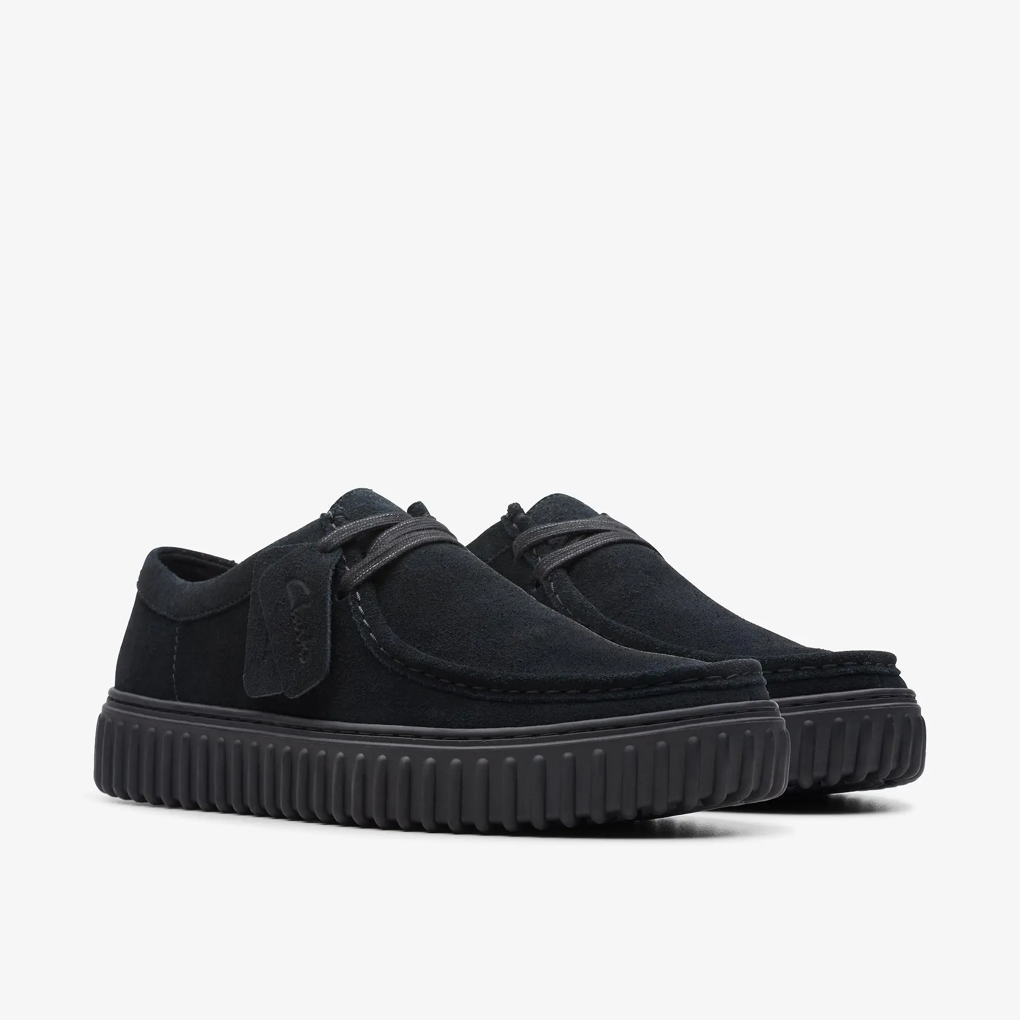 Product image 6 of 7 of Clarks Men's Torhill Lo Shoes - Black Suede