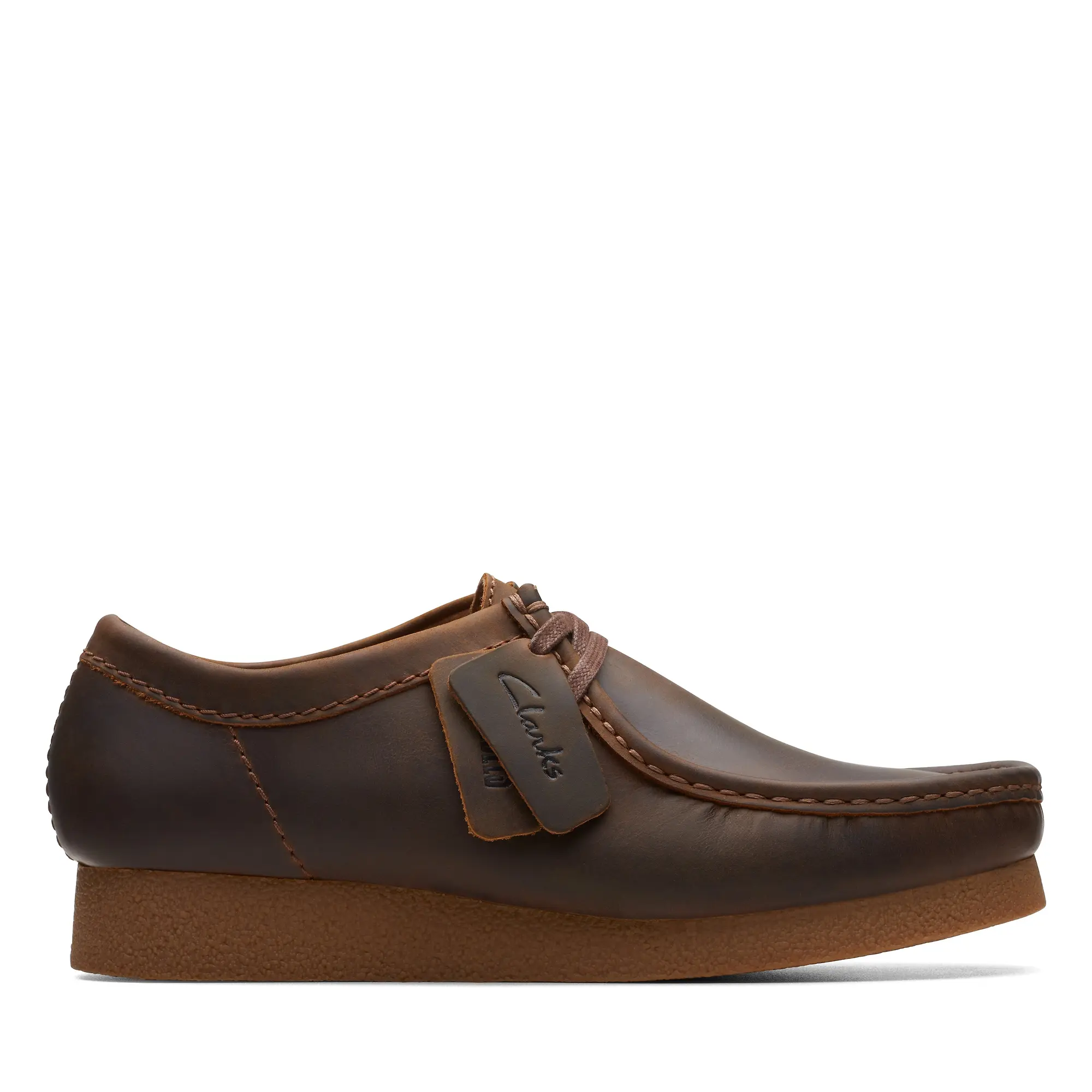 Product image 1 of 7 of Clarks Men's Wallabee Evo Leather Shoe - Beeswax