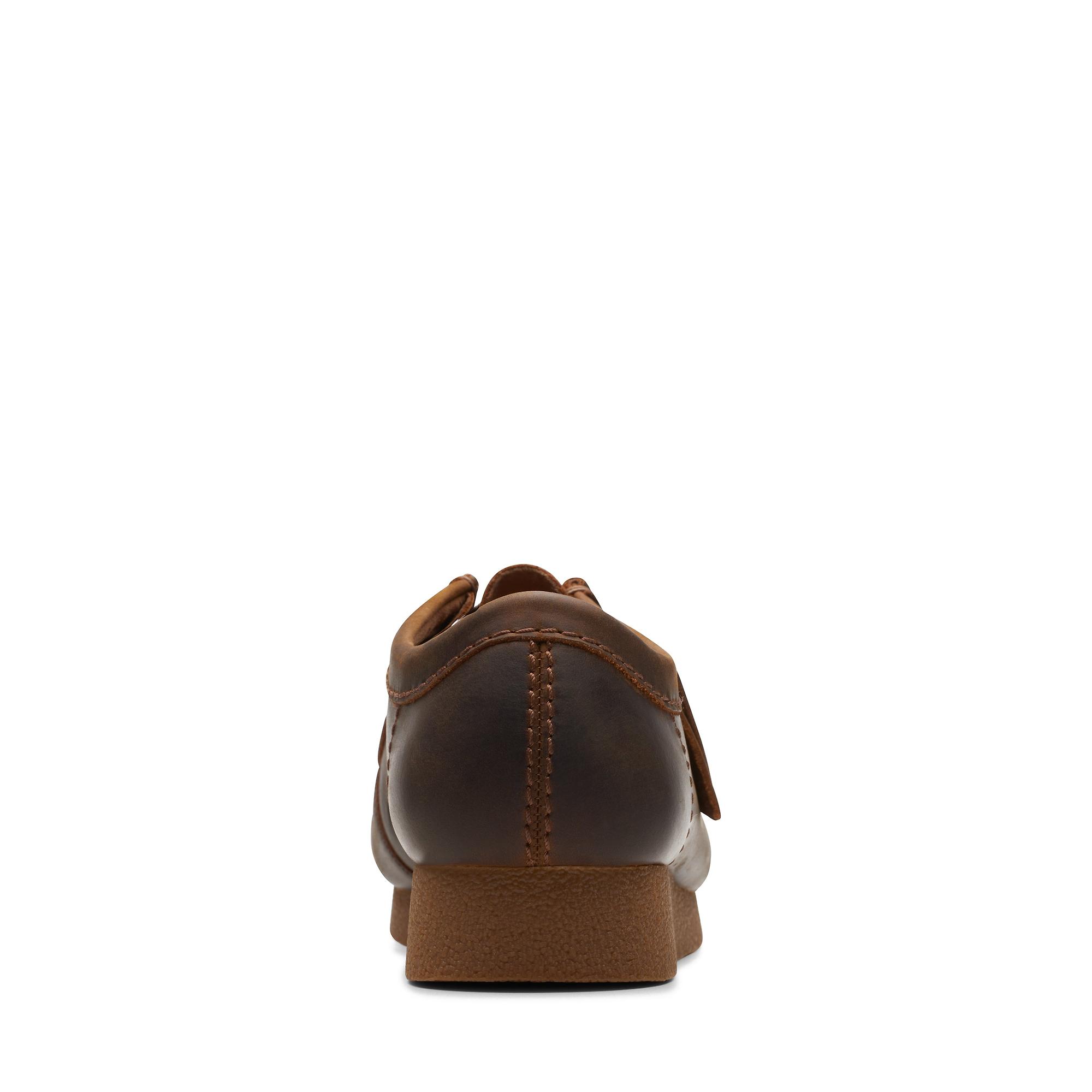 Clarks Men's Wallabee Evo Leather Shoe - Beeswax | British Attire