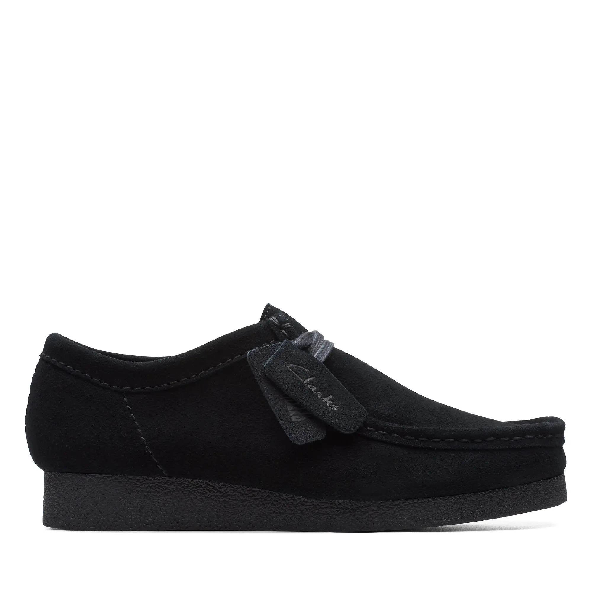 Product image 1 of 7 of Clarks Men's Wallabee Evo Suede Shoes - Black