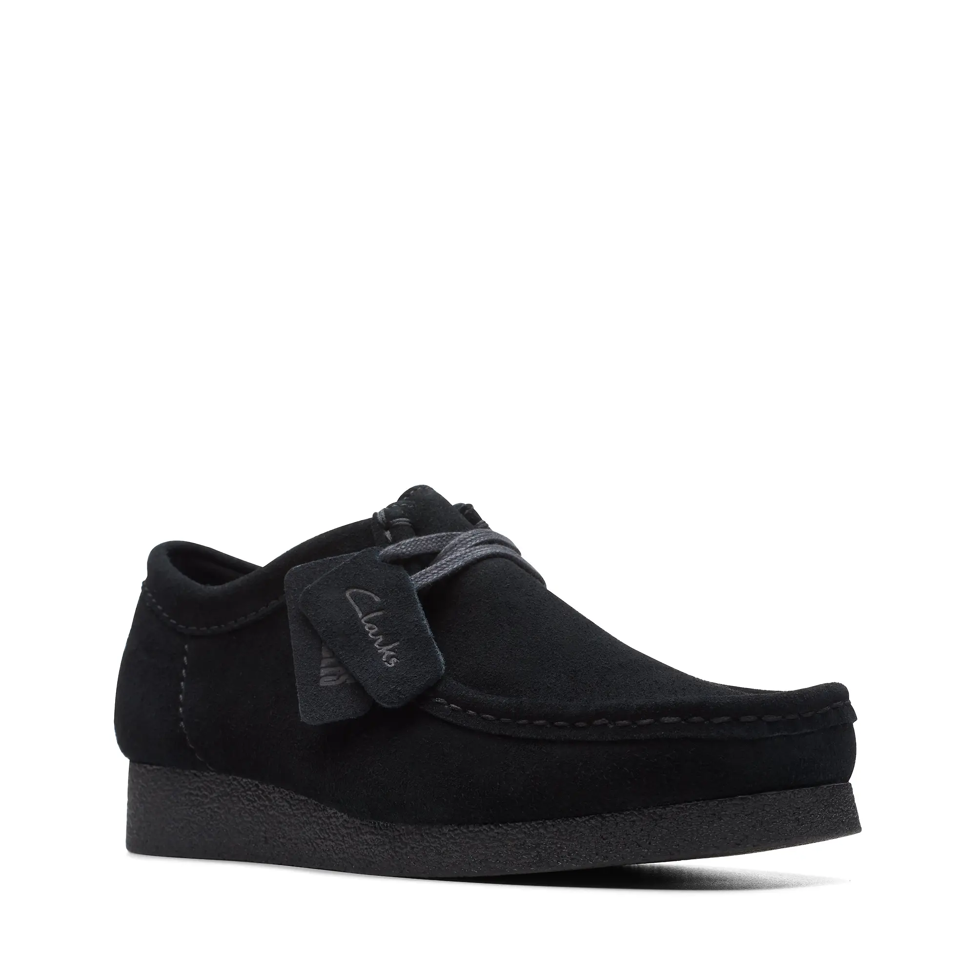 Product image 3 of 7 of Clarks Men's Wallabee Evo Suede Shoes - Black