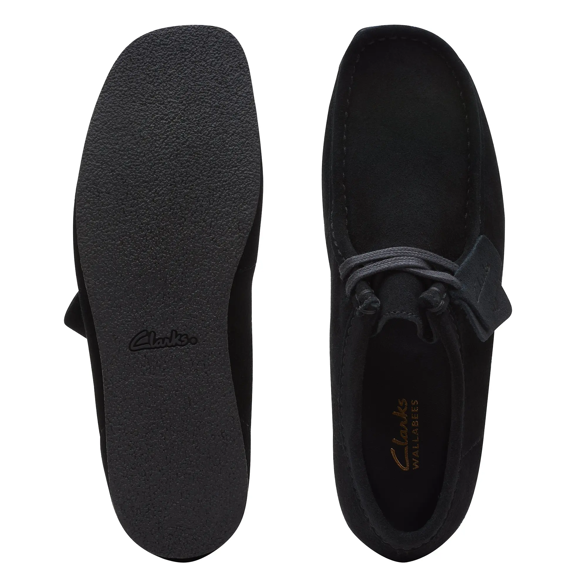 Product image 5 of 7 of Clarks Men's Wallabee Evo Suede Shoes - Black