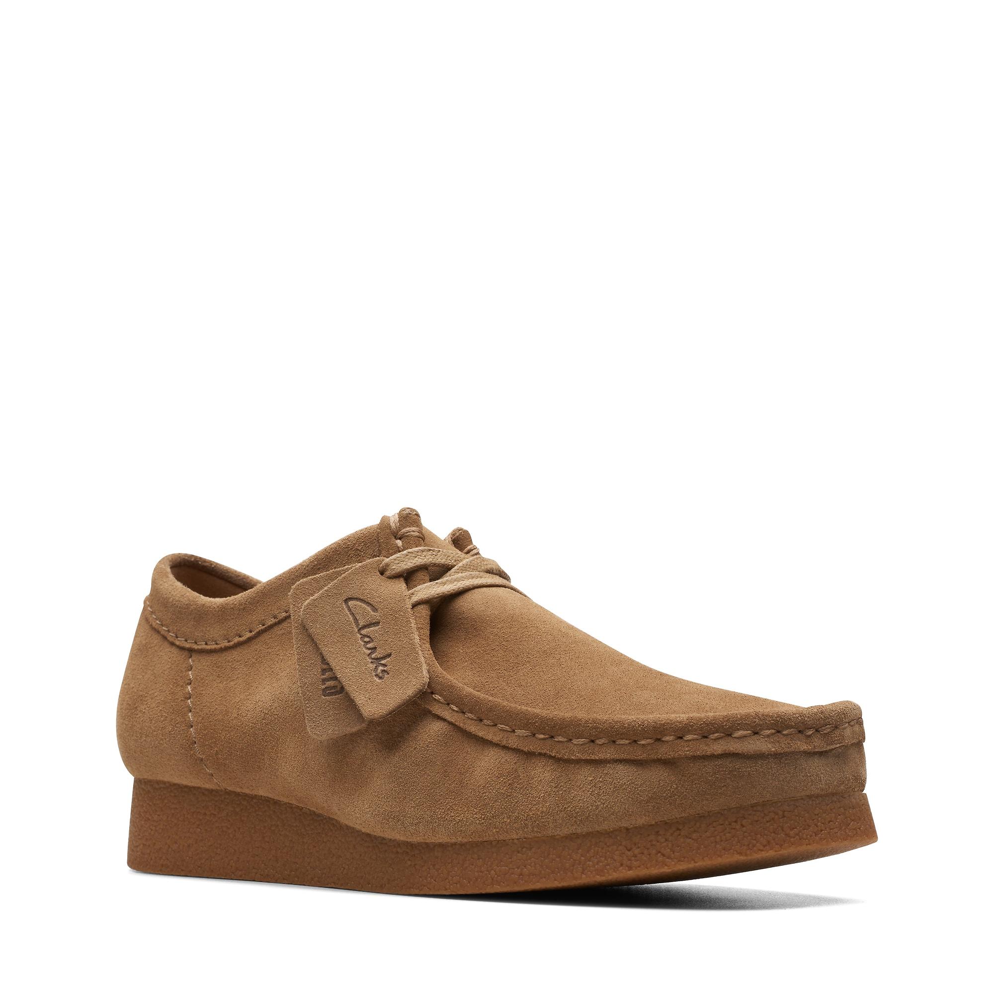 Clarks Wallabee Evo クラークス uk7 Clarks Men's Wallabee Evo Shoes - Dark Sand Suede | British Attire