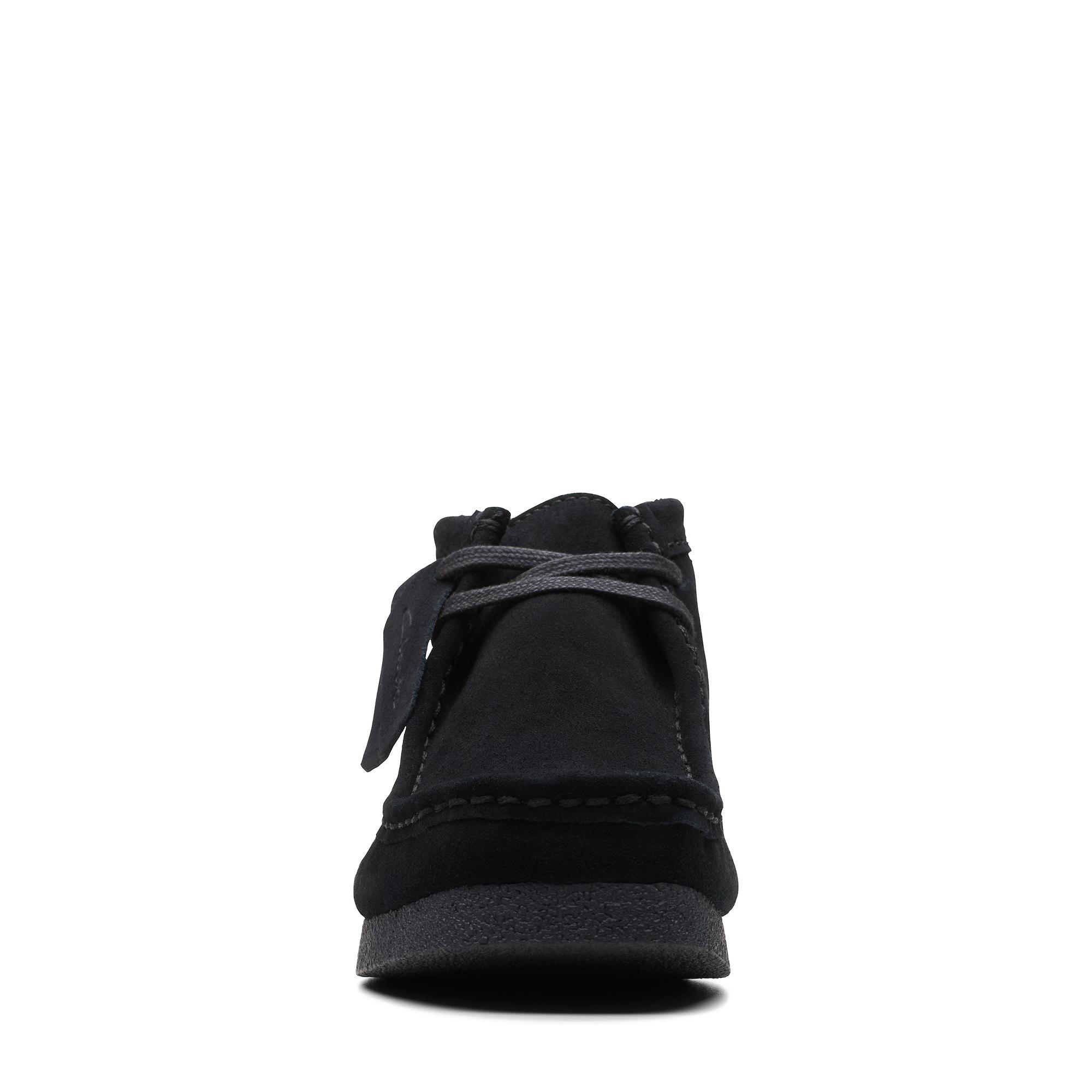 Clarks Men's Wallabee Evo Suede Boot - Black | British Attire
