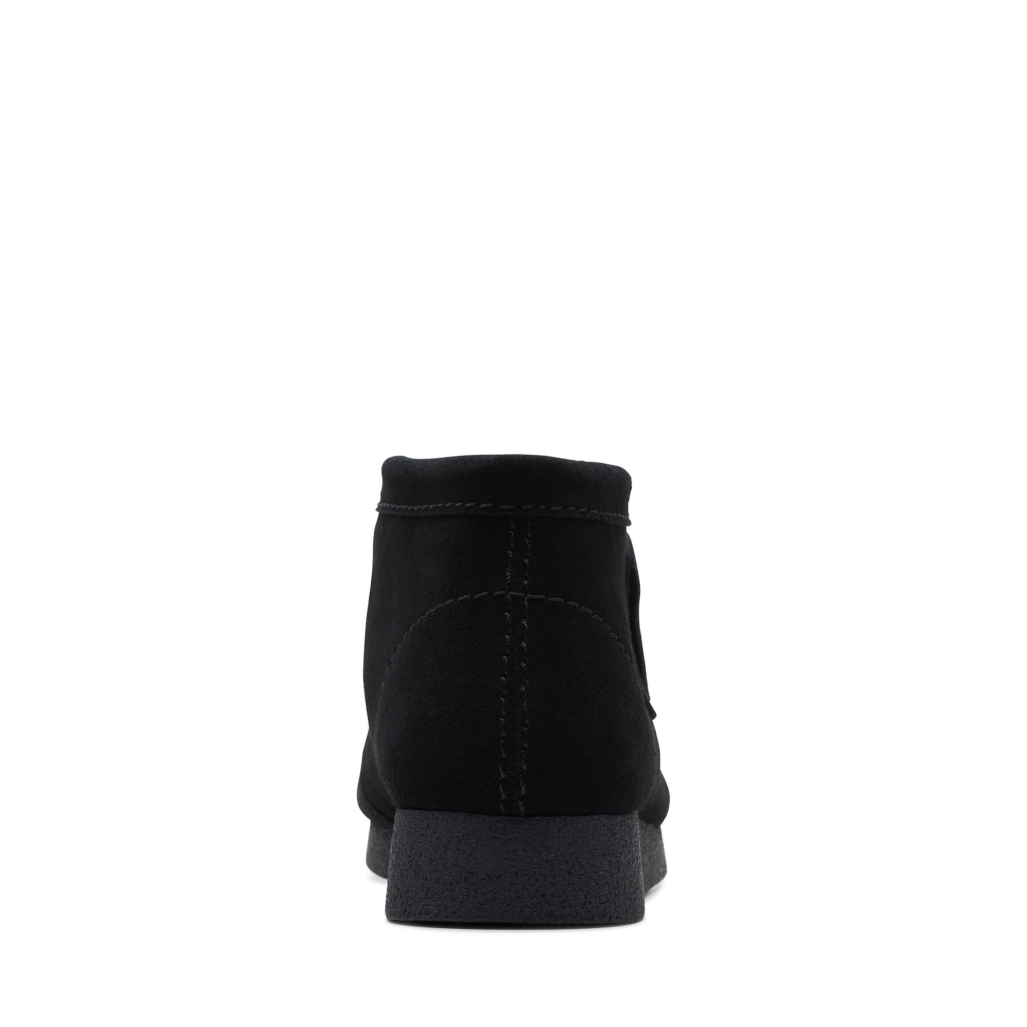 Clarks Men's Wallabee Evo Suede Boot - Black | British Attire