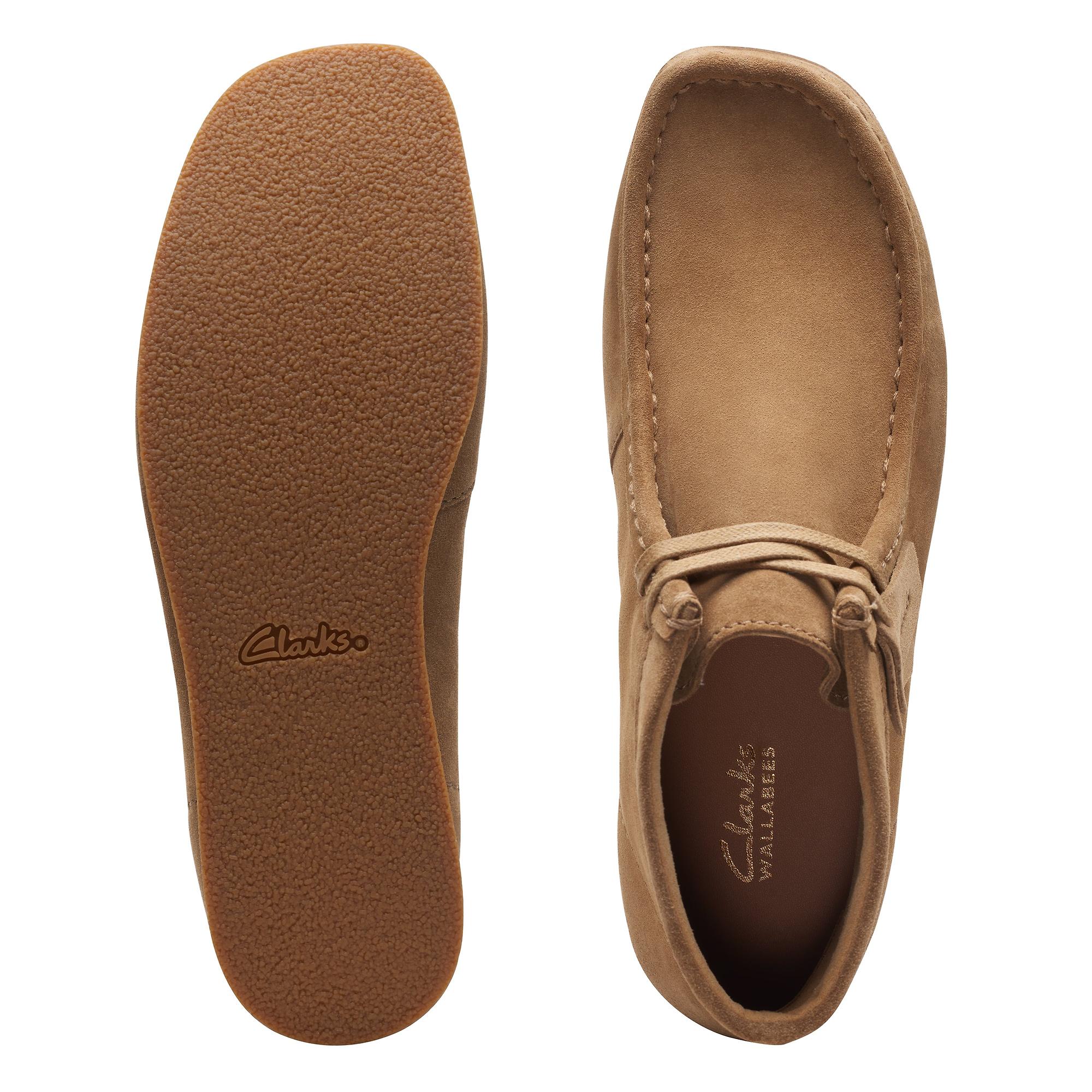 Clarks Men's Wallabee Evo Suede Boot - Dark Sand | British Attire