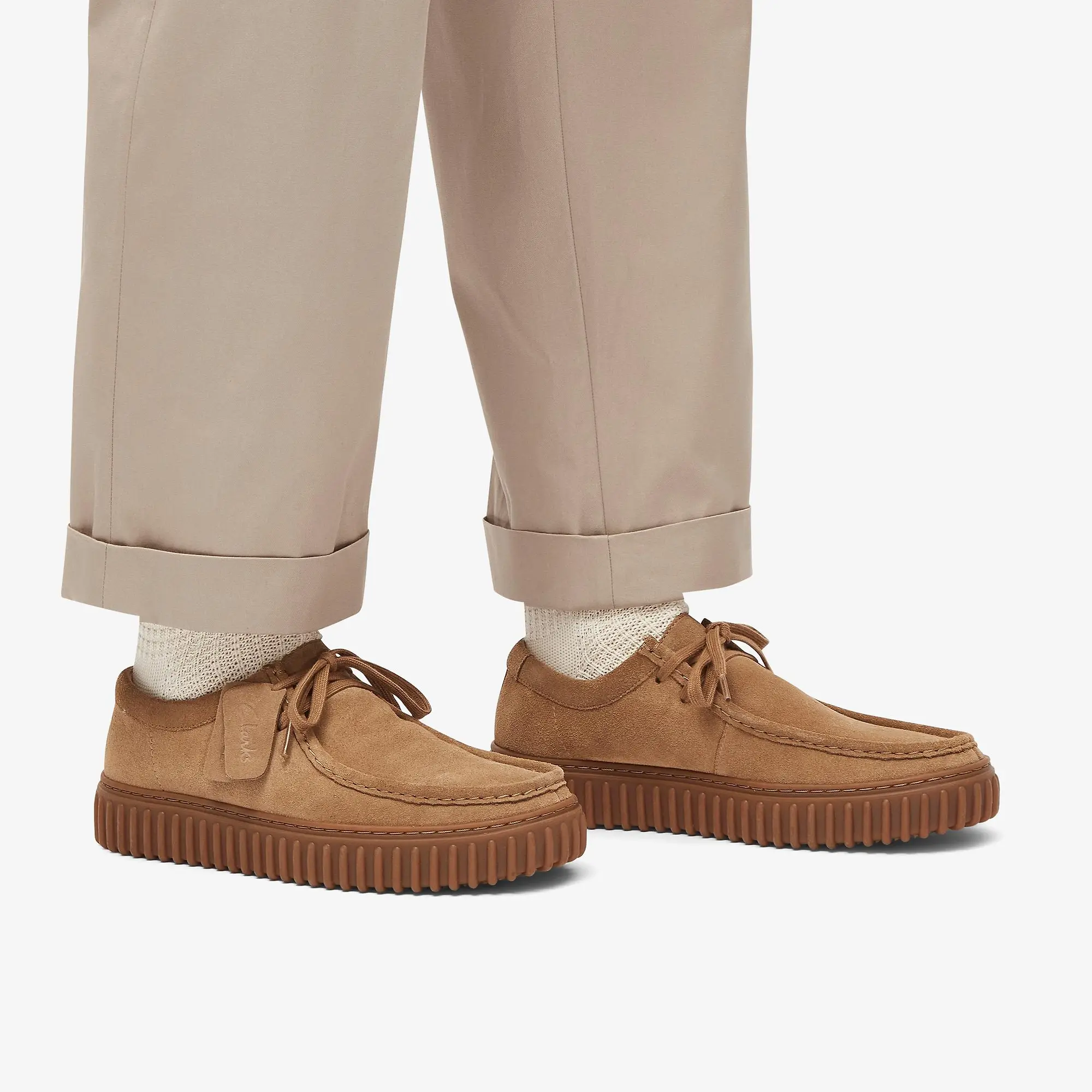 Product image 11 of 12 of Clarks Men's Torhill Lo Shoes - Dark Sand Suede