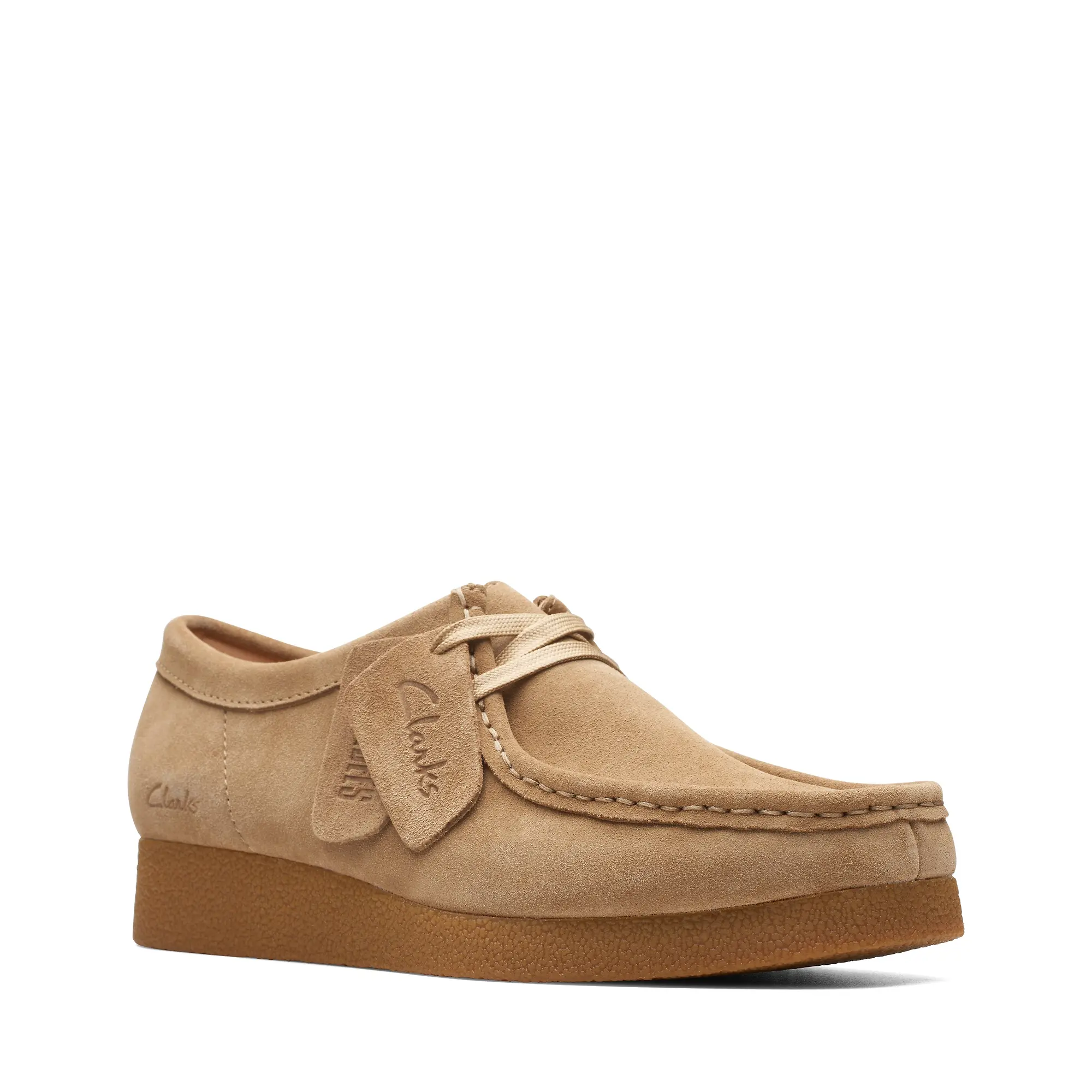 Product image 2 of 7 of Clarks Women's Wallabee Evo Shoes - Dark Sand Suede