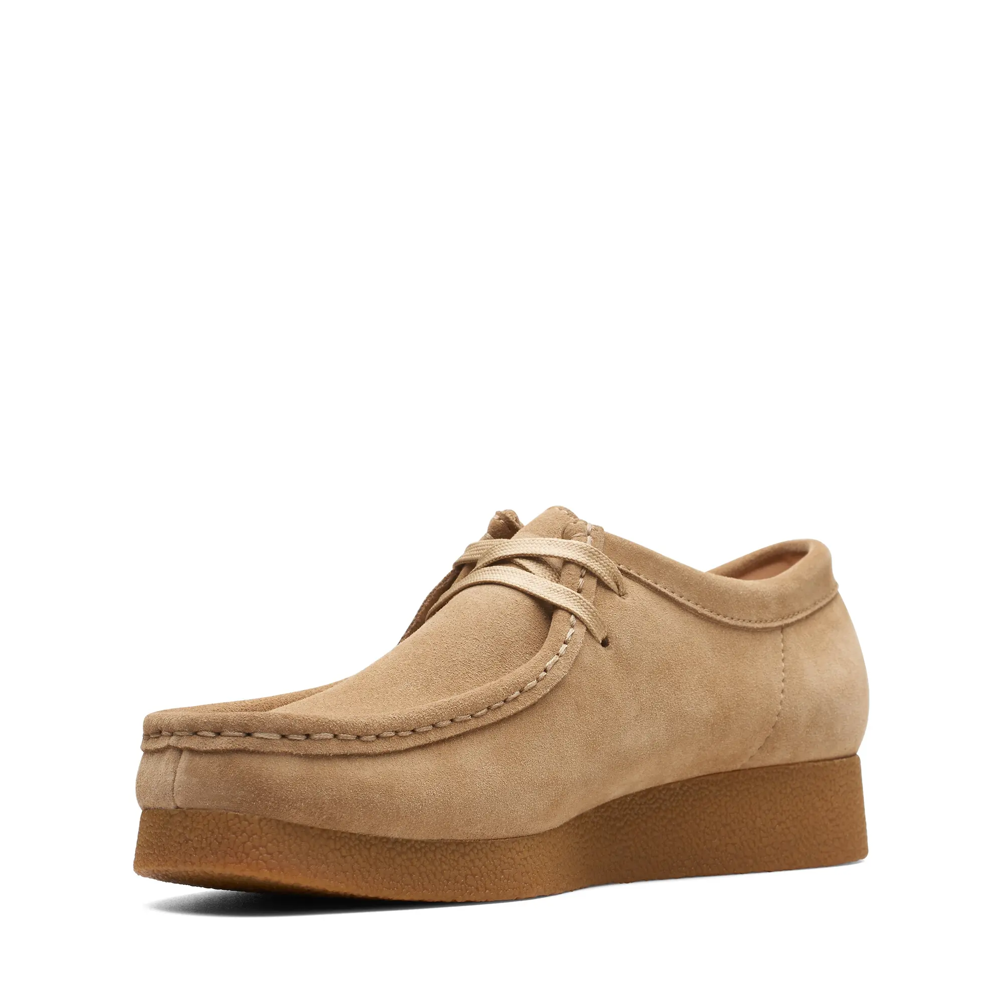 Product image 4 of 7 of Clarks Women's Wallabee Evo Shoes - Dark Sand Suede