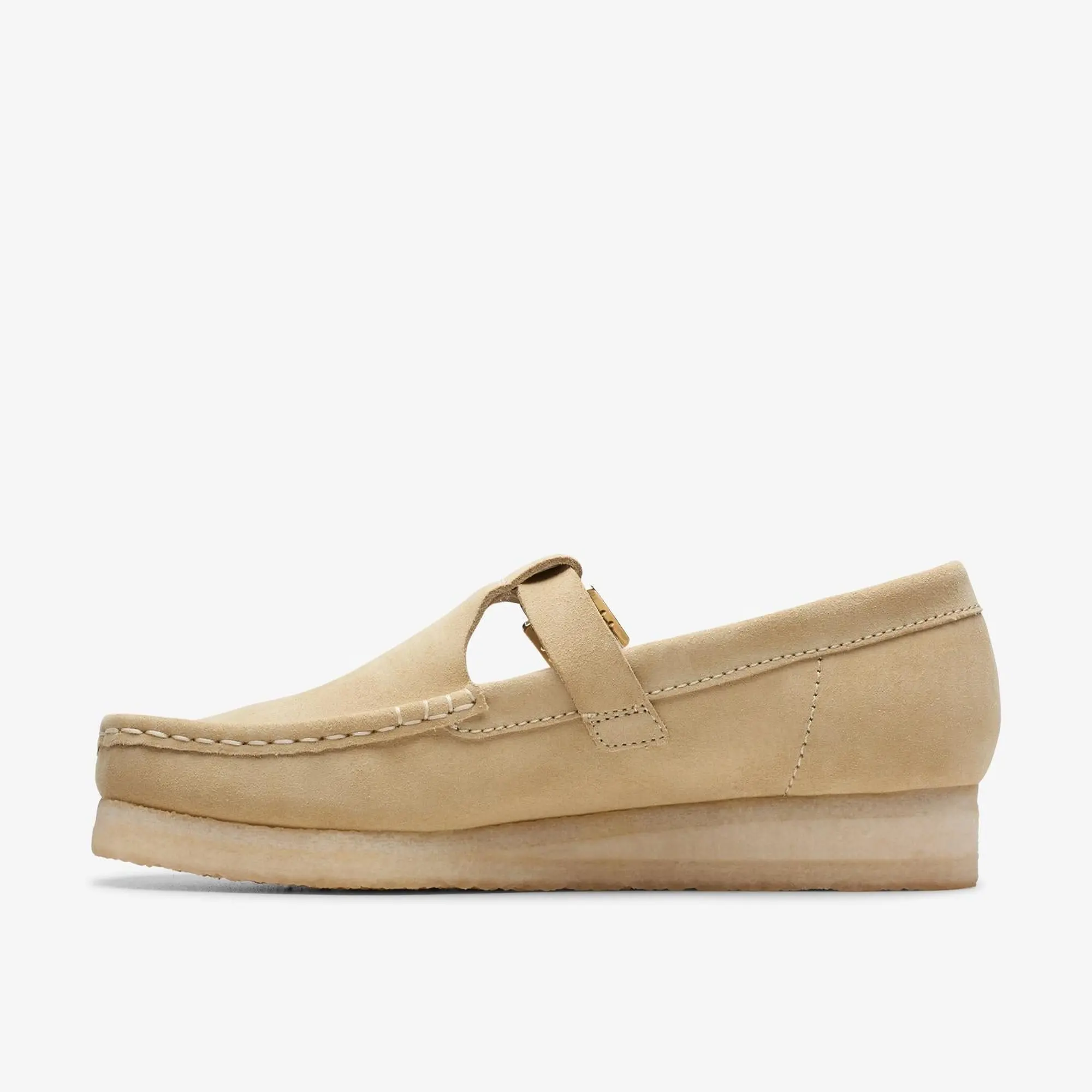 Product image 3 of 7 of Clarks Originals Women's Wallabee T-Bar Shoes - Maple Suede