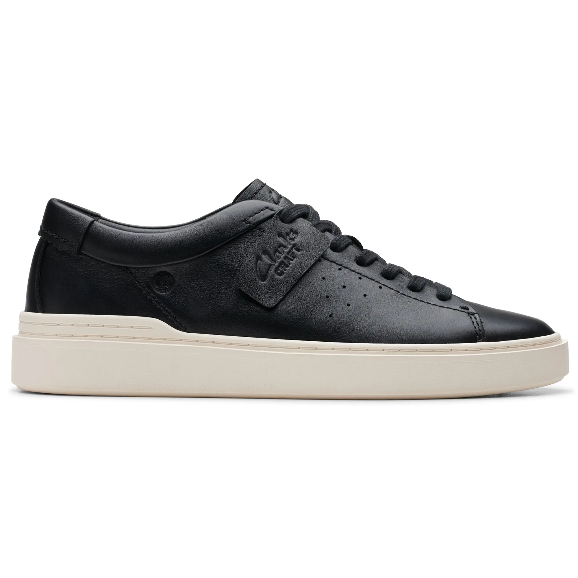 Product image 1 of 7 of Clarks Men's Craft Swift Trainers - Black Leather