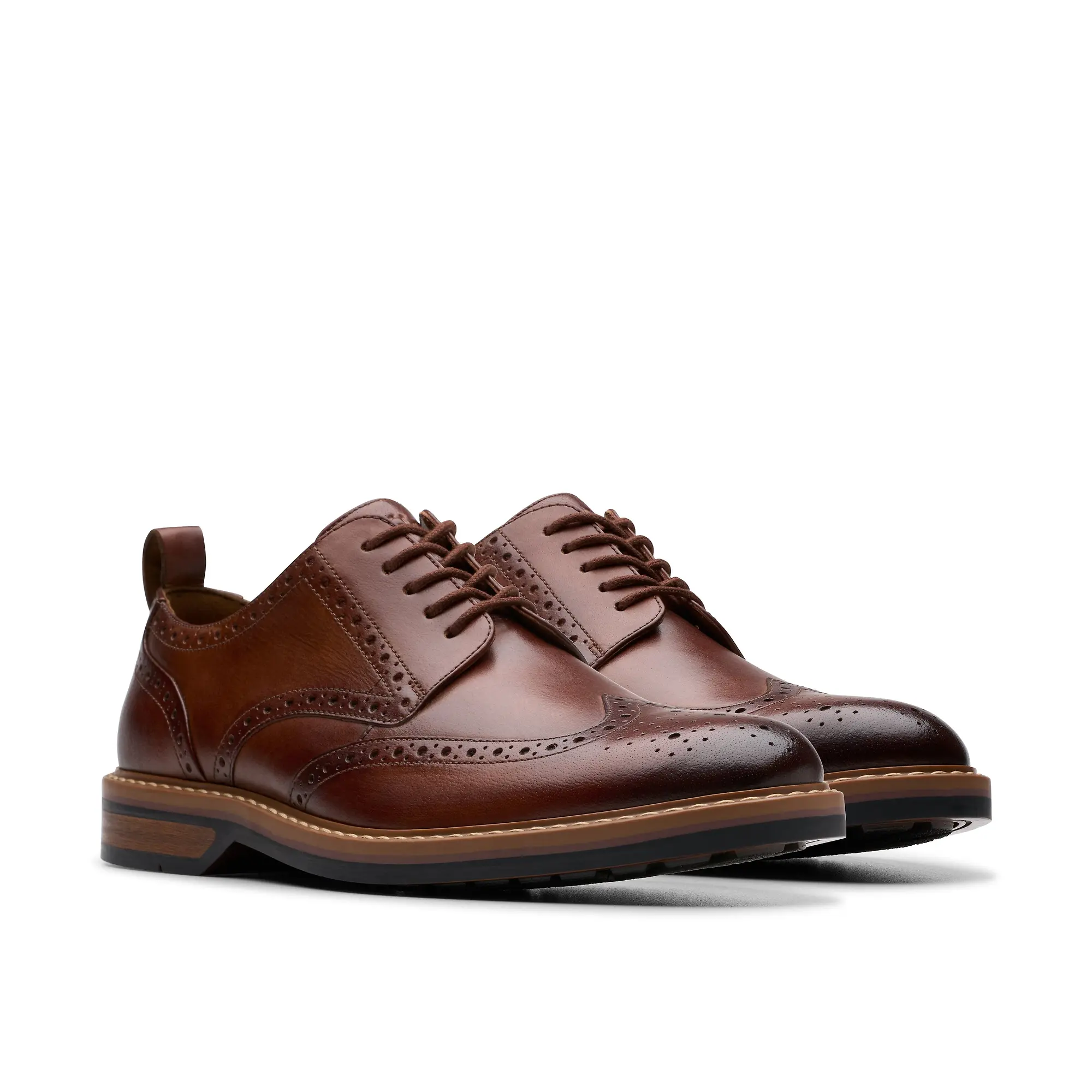 Product image 4 of 8 of Clarks Men's Aldwin Limit Brogues - Mid Tan Leather