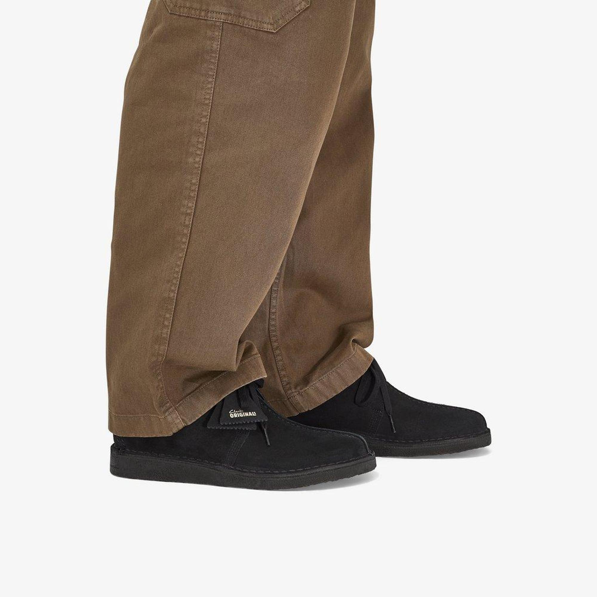 Clarks Originals Men's Desert Trek Shoes - Black Suede | British