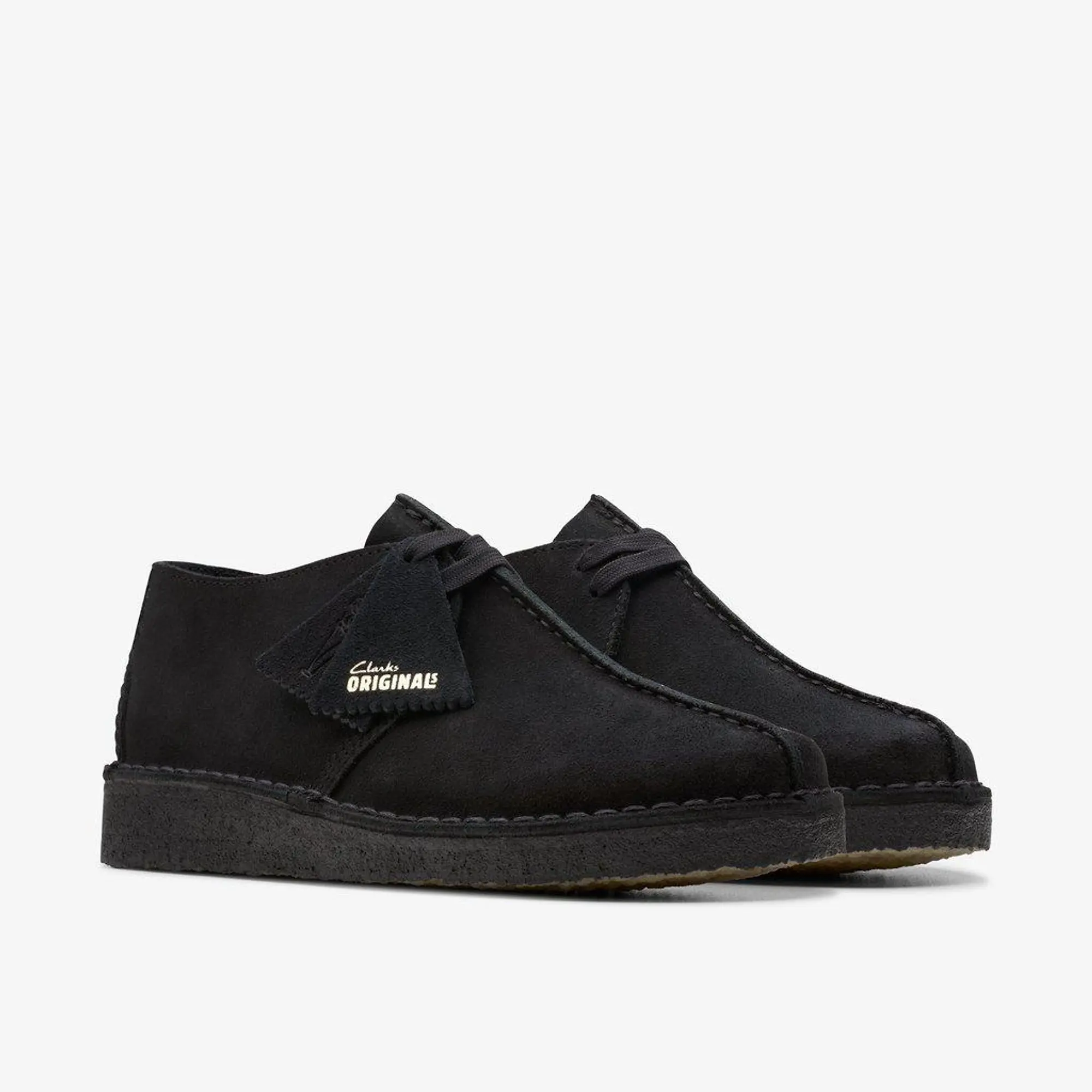 Product image 5 of 8 of Clarks Originals Men's Desert Trek Shoes - Black Suede