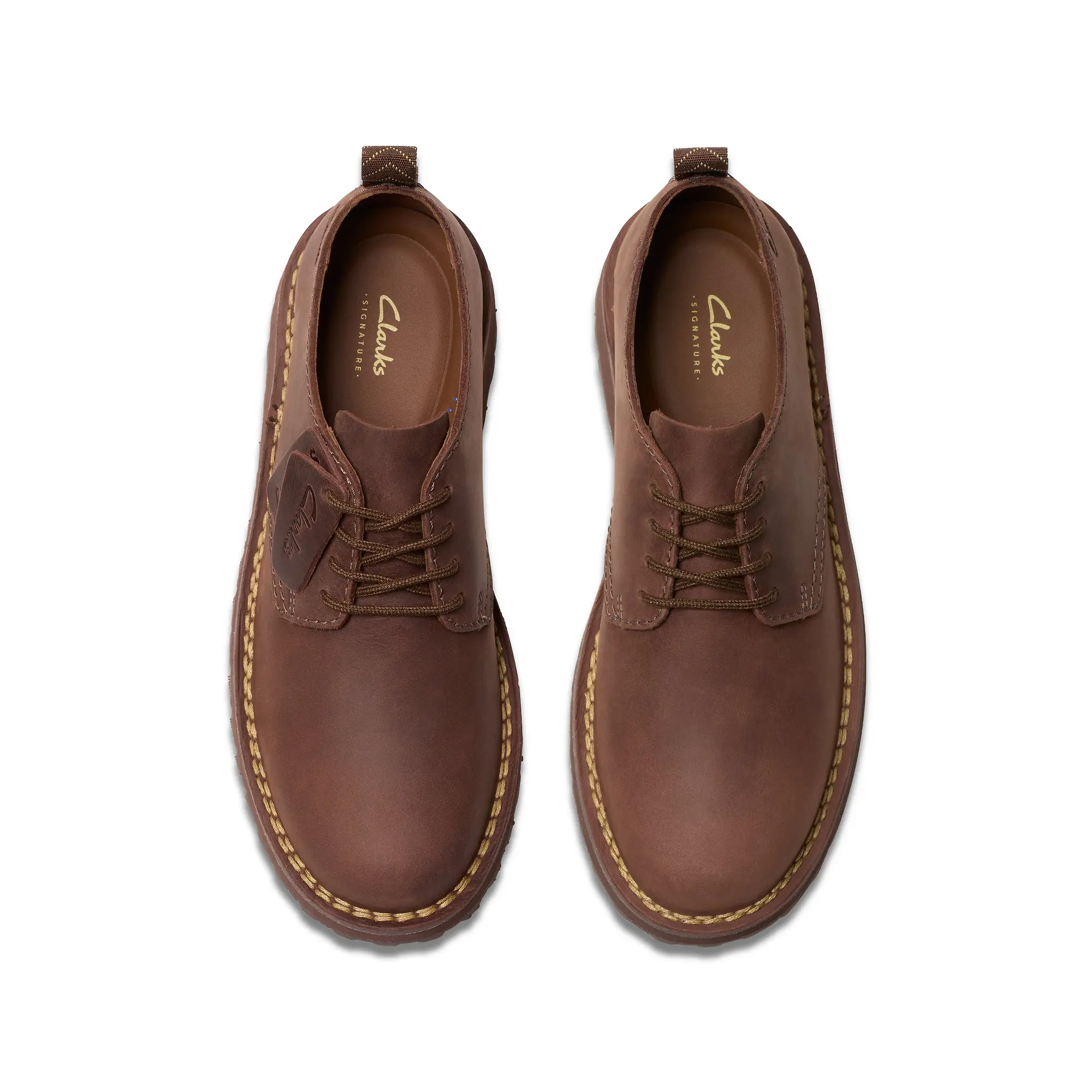 Product image 5 of 7 of Clarks Solsbury Lace Leather Shoe - Dark Brown