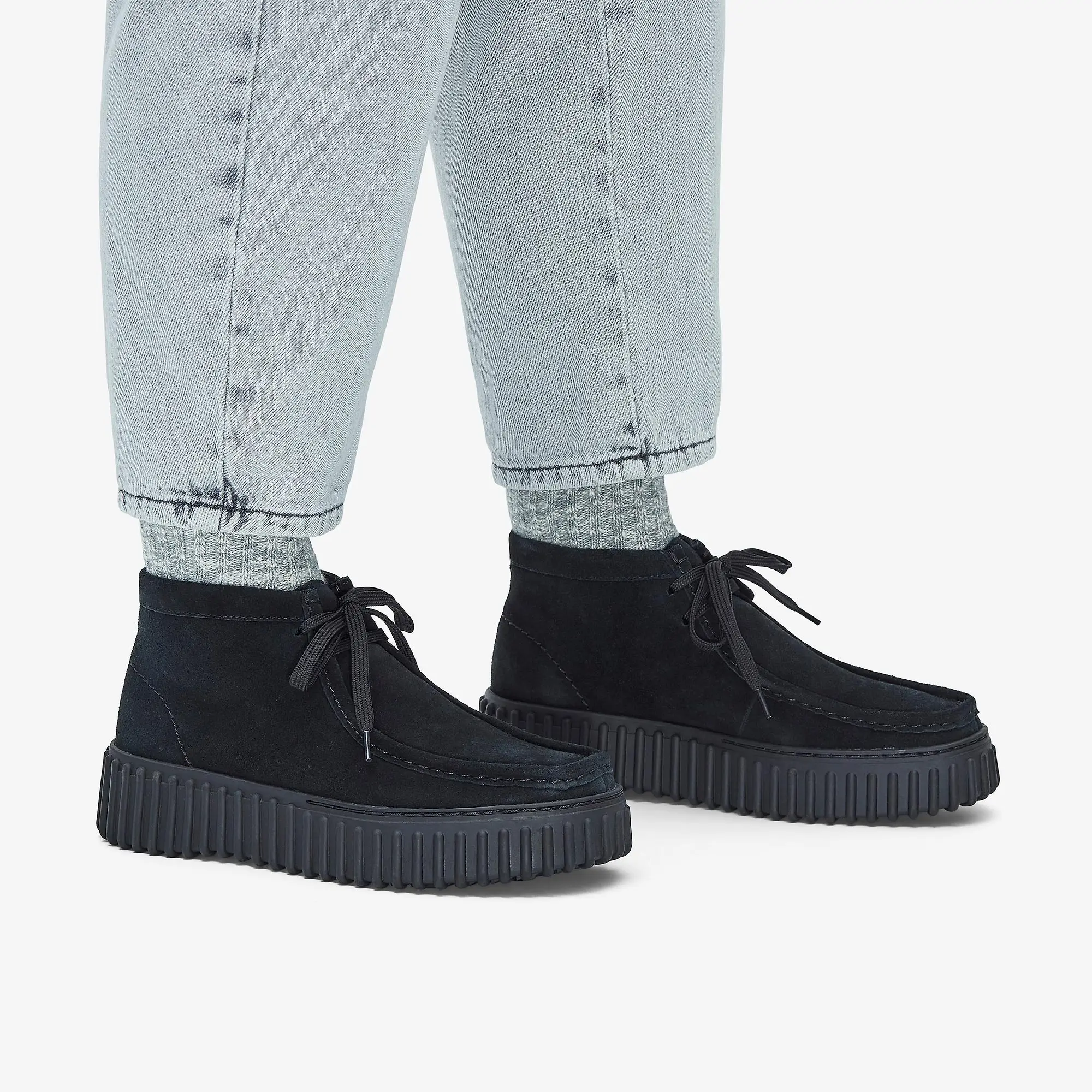 Product image 2 of 7 of Clarks Women's Torhill Moss Boots - Black Suede