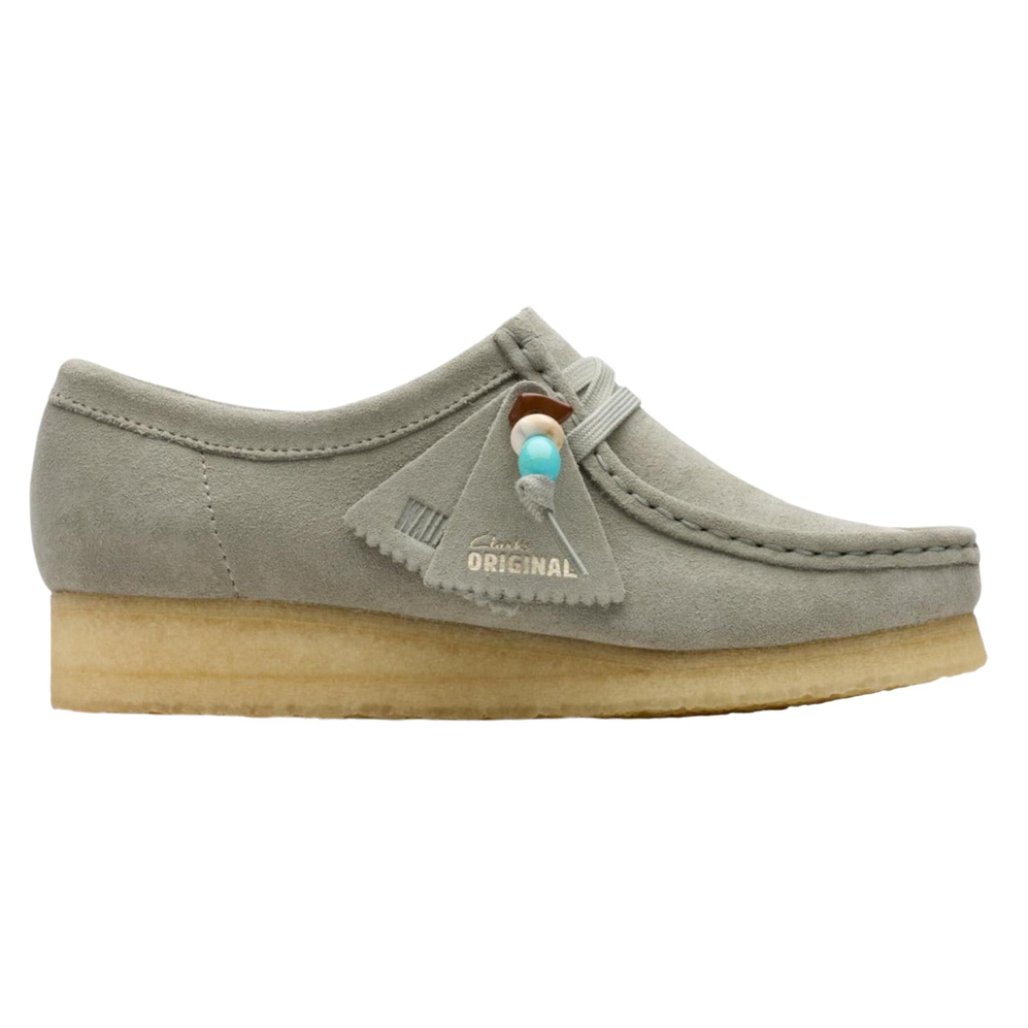 靴 CLARKS ORIGINALS WALLABEE UK5 24cm 7H Clarks Originals Women's Wallabee Shoes - Sage Suede | British Attire