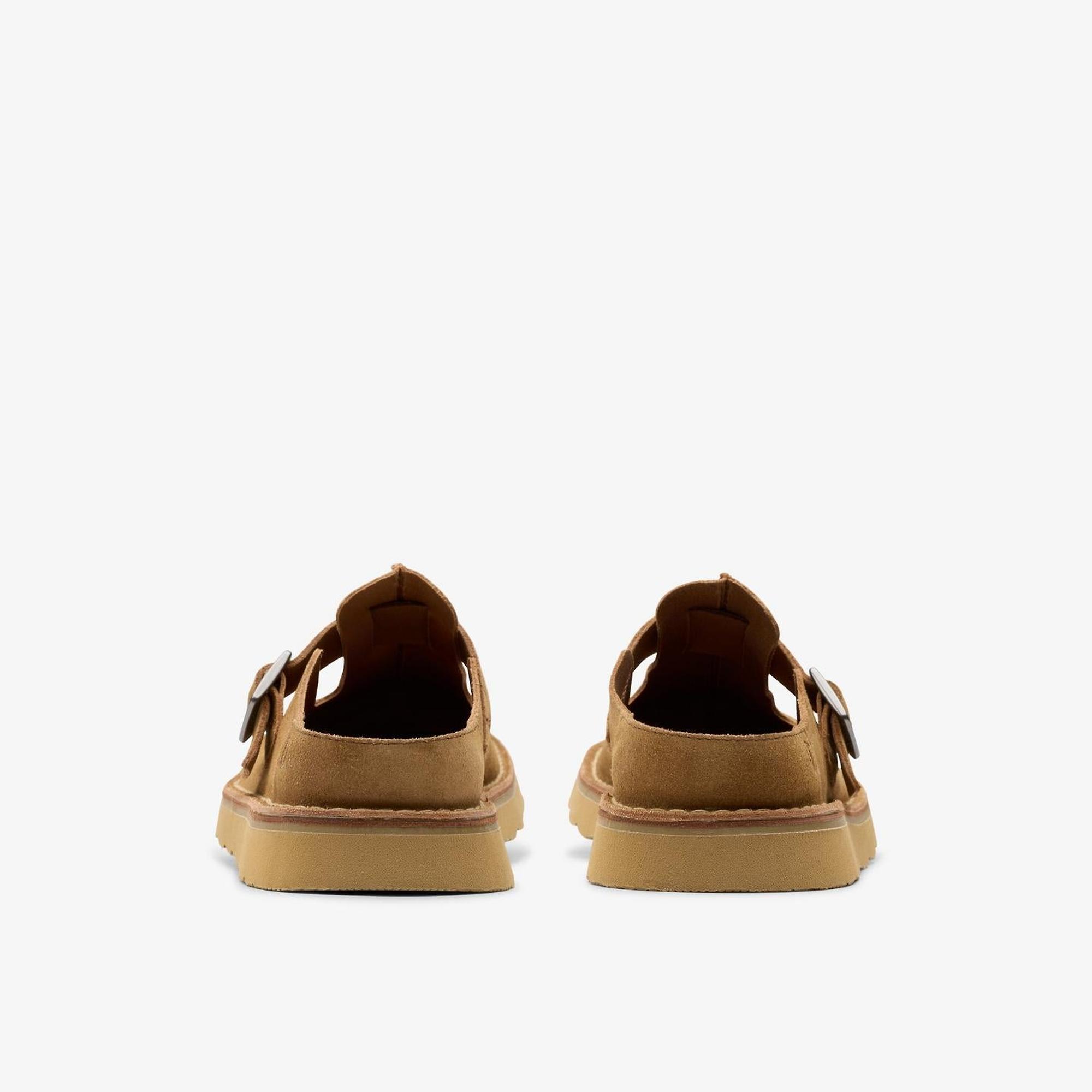 Clarks Men's Solsbury Suede Mule - Cola Suede | British Attire