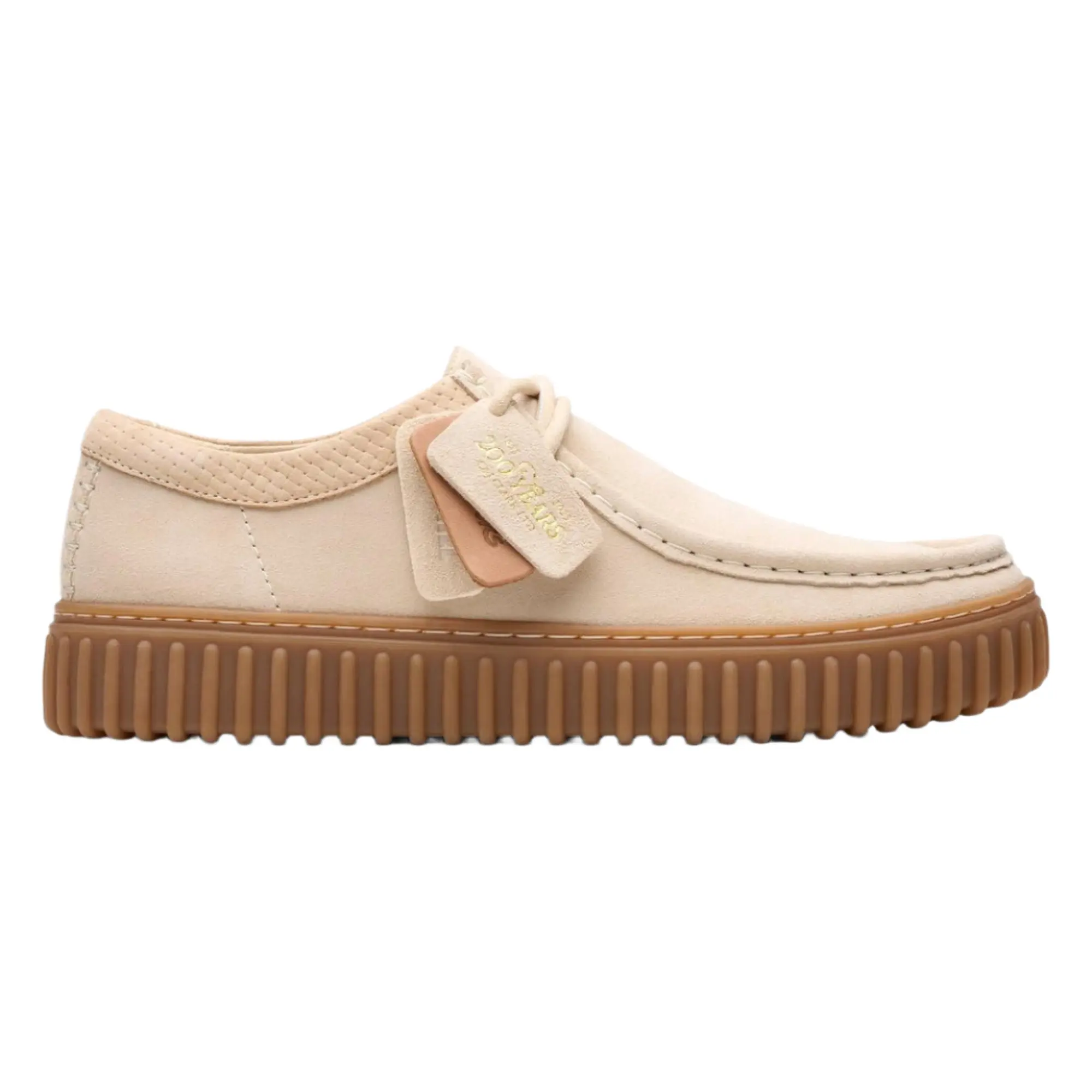 Product image 1 of 6 of Clarks Torhill Lo Suede Shoe - Ecru Suede