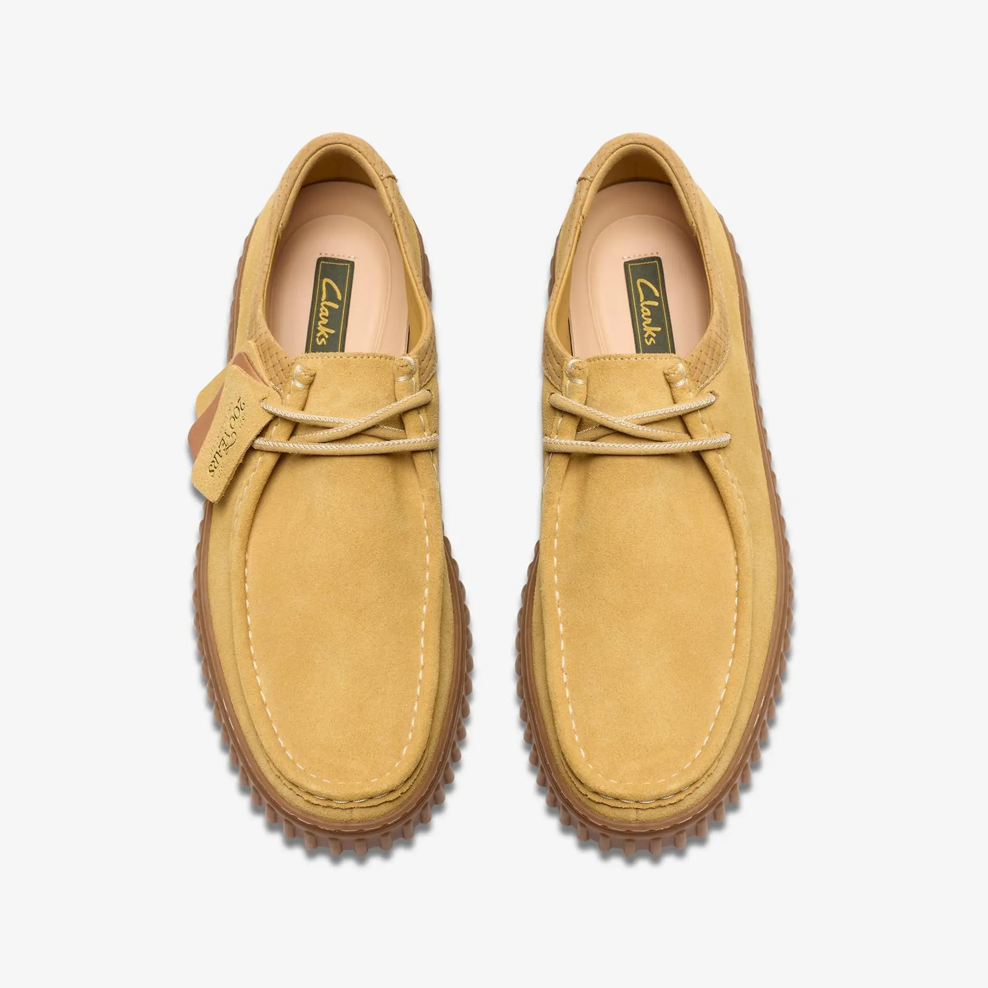 Product image 6 of 7 of Clarks Men's Torhill Lo Suede Shoes - Golden Tan Suede