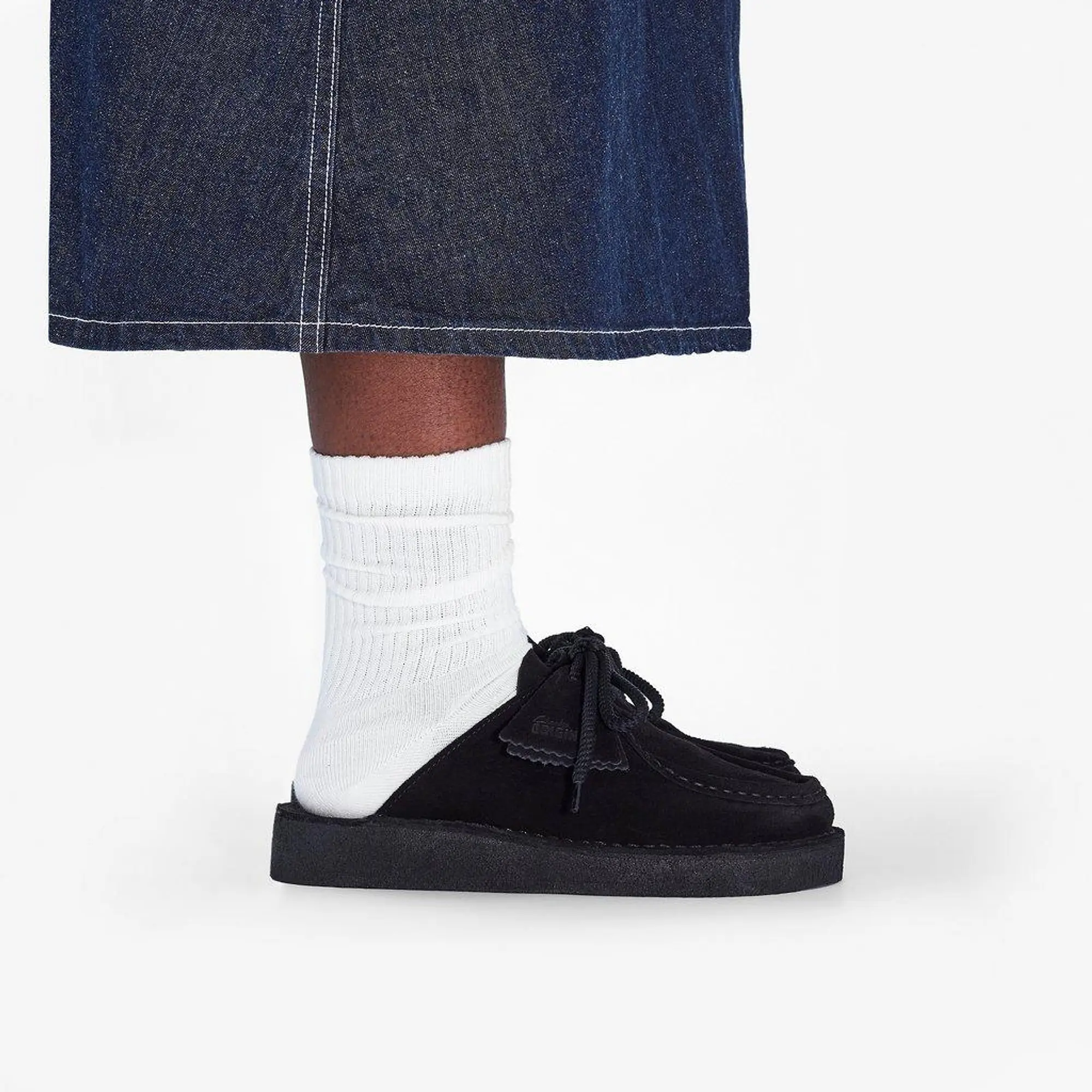 Product image 2 of 7 of Clarks Originals Women's Desert Nomad Mule - Black Suede