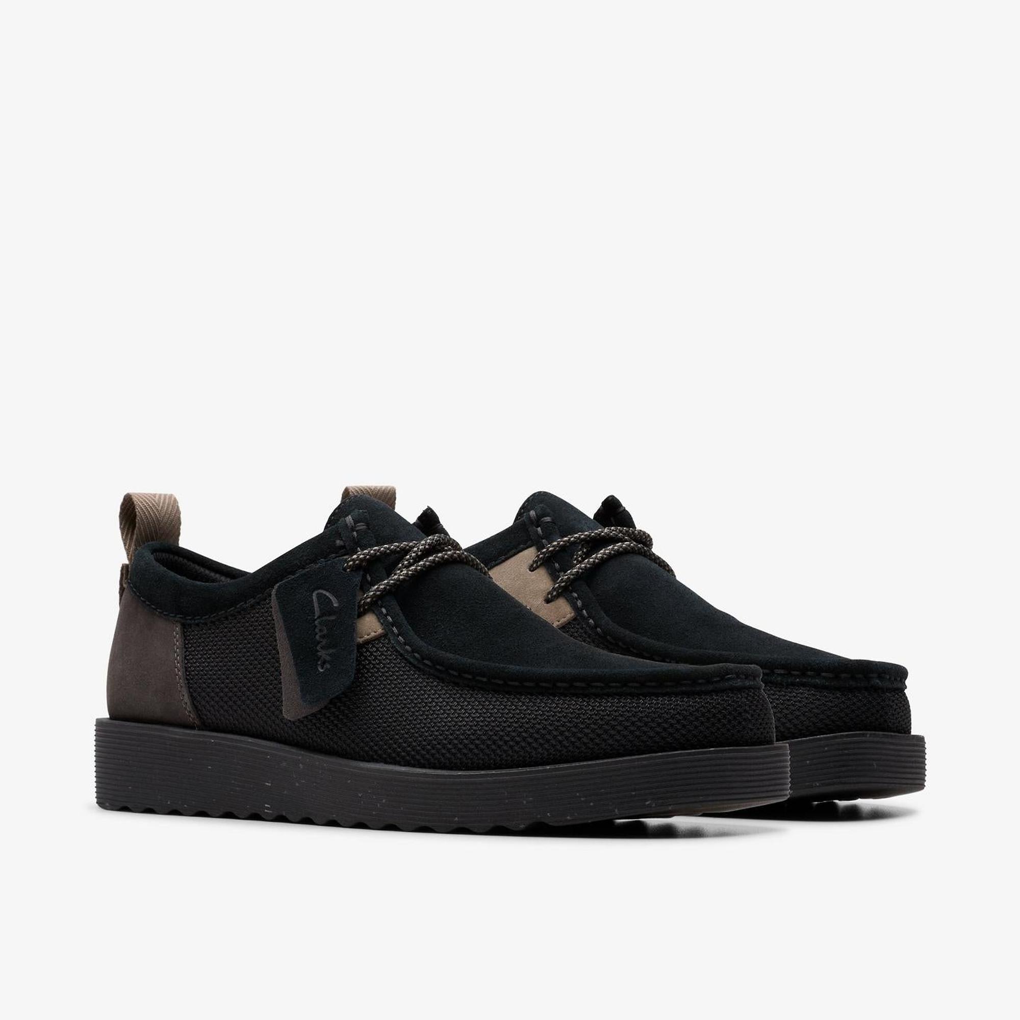 クラークス Clarks ワラビー フューチャー ロー FTRE Lo Clarks Men's Wallabee FTR 2 Lo Shoes - Black Combination | British