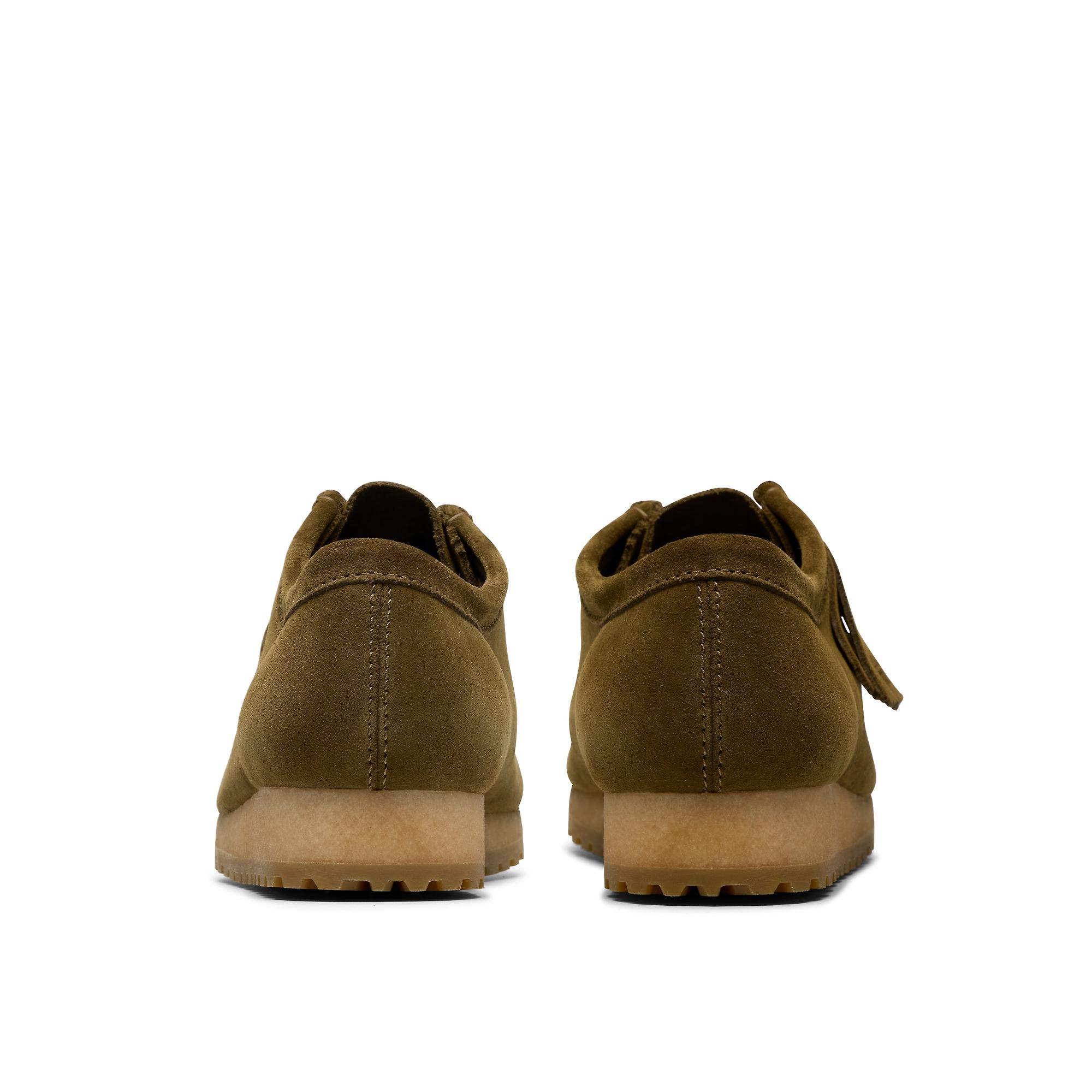 Clarks Originals Men's Wallabee RB Shoes - Olive Suede | British