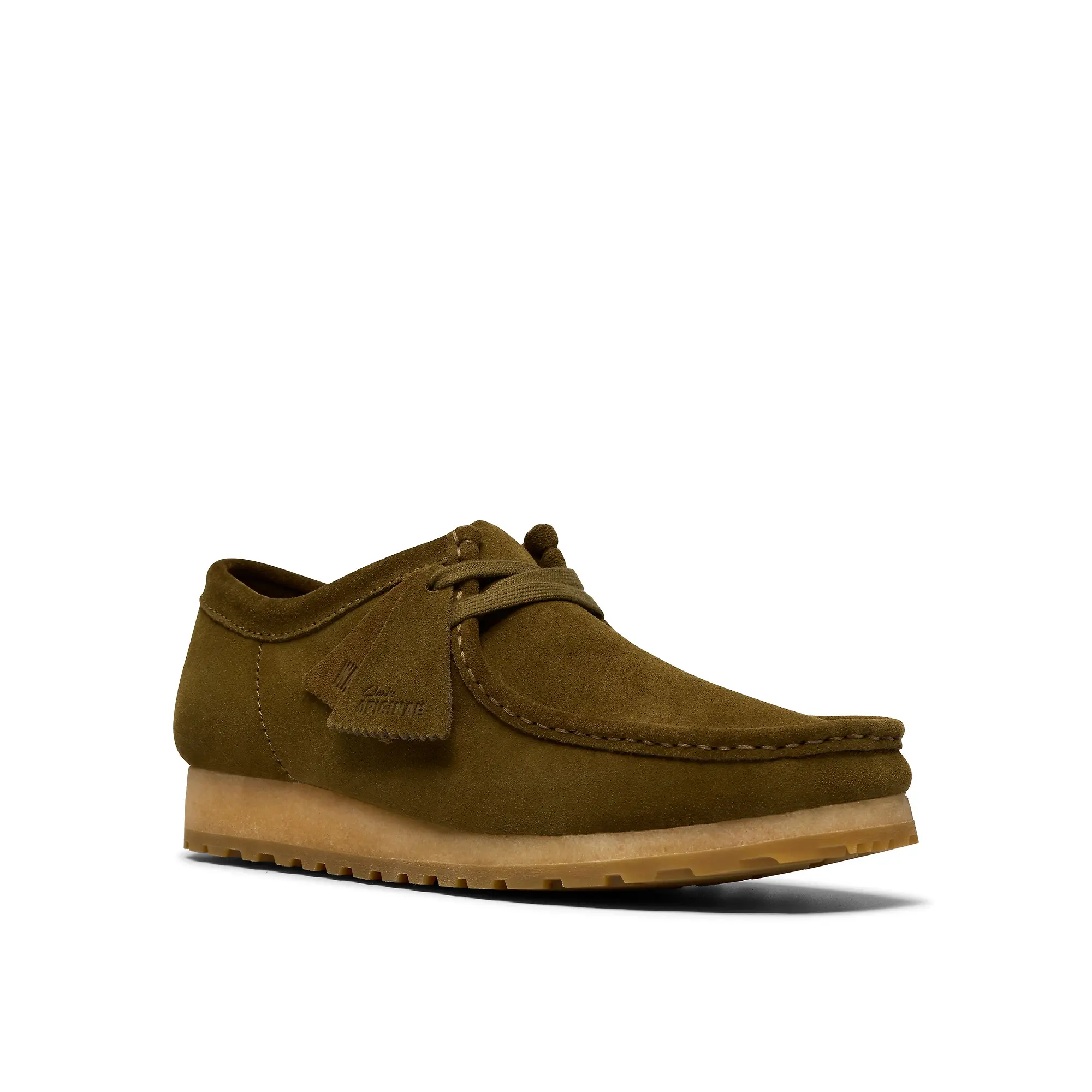 Product image 7 of 7 of Clarks Originals Men's Wallabee RB Shoes - Olive Suede